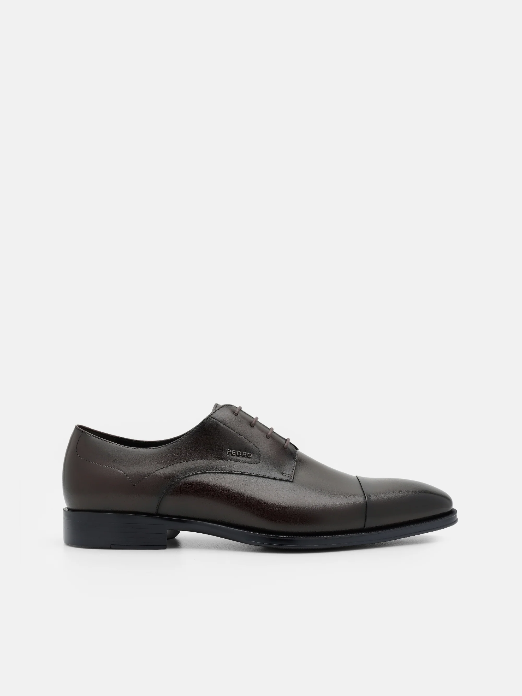Leather Captoe Derby Shoes - Image 6
