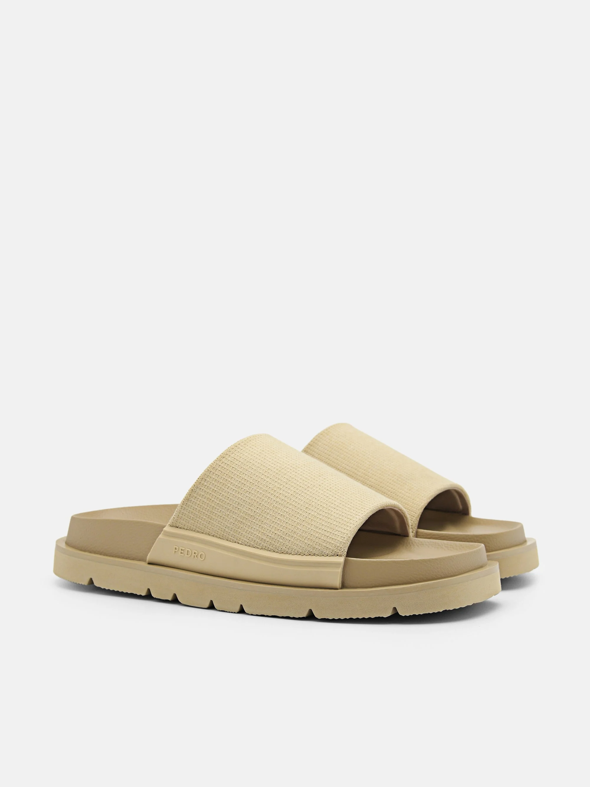 Knitted Fabric Slide Sandals - Image 2
