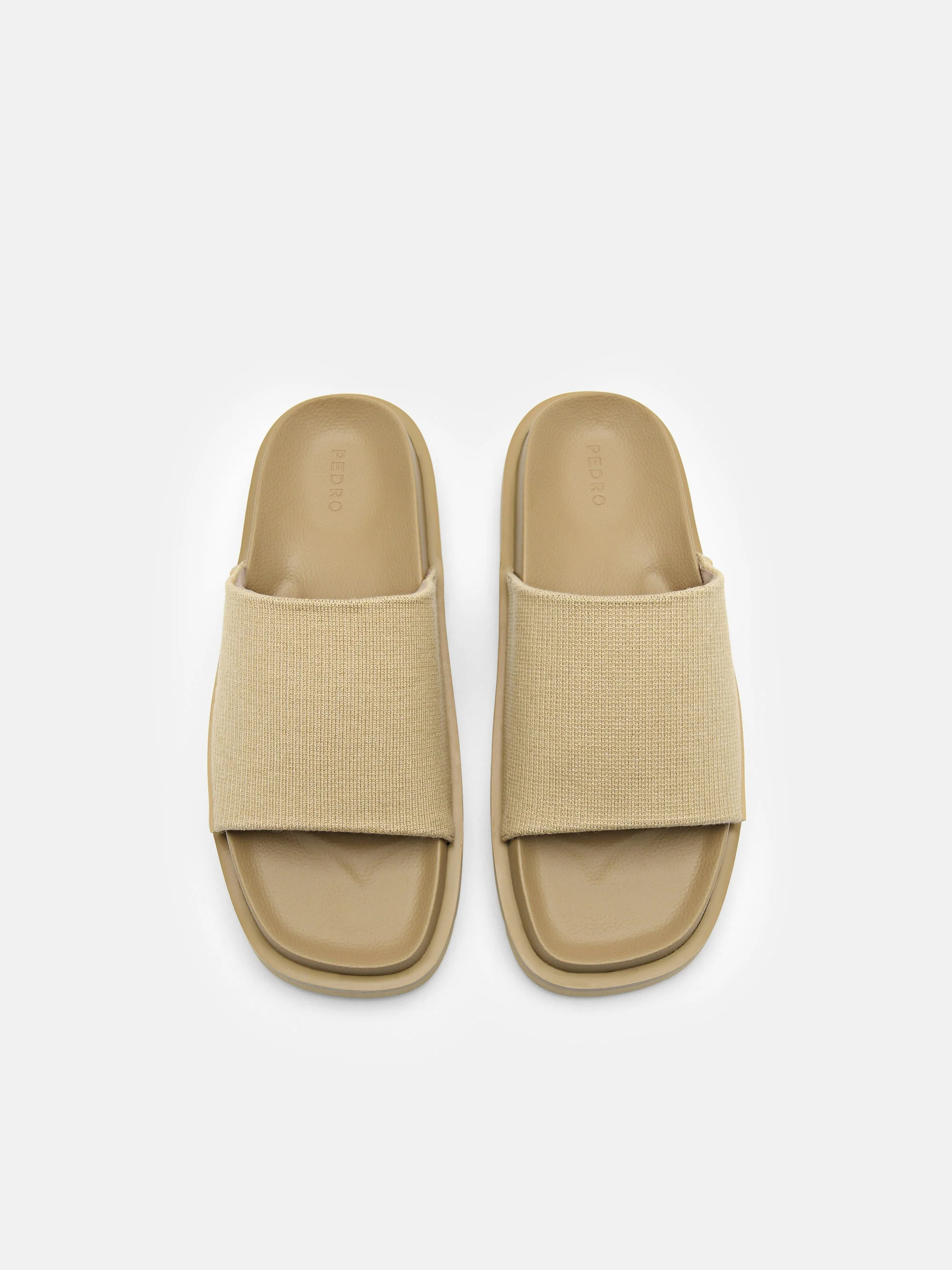 Knitted Fabric Slide Sandals - Image 3