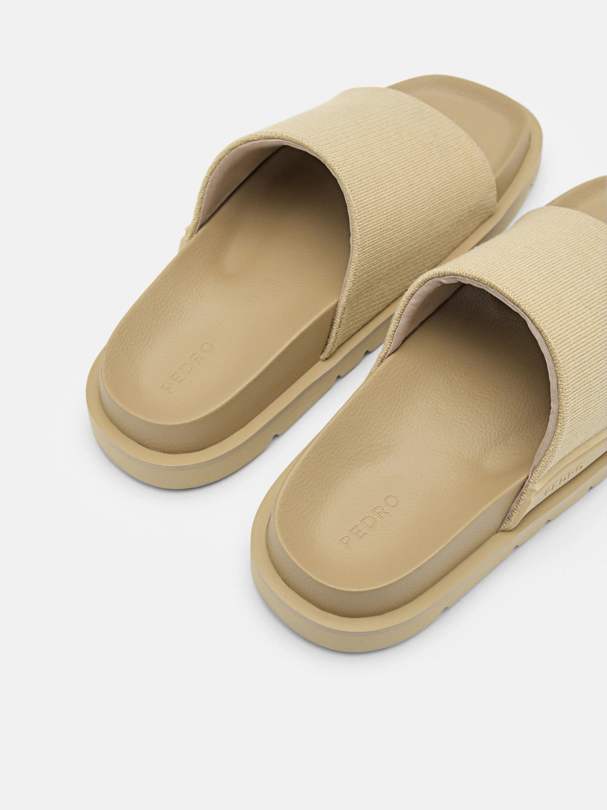 Knitted Fabric Slide Sandals - Image 4