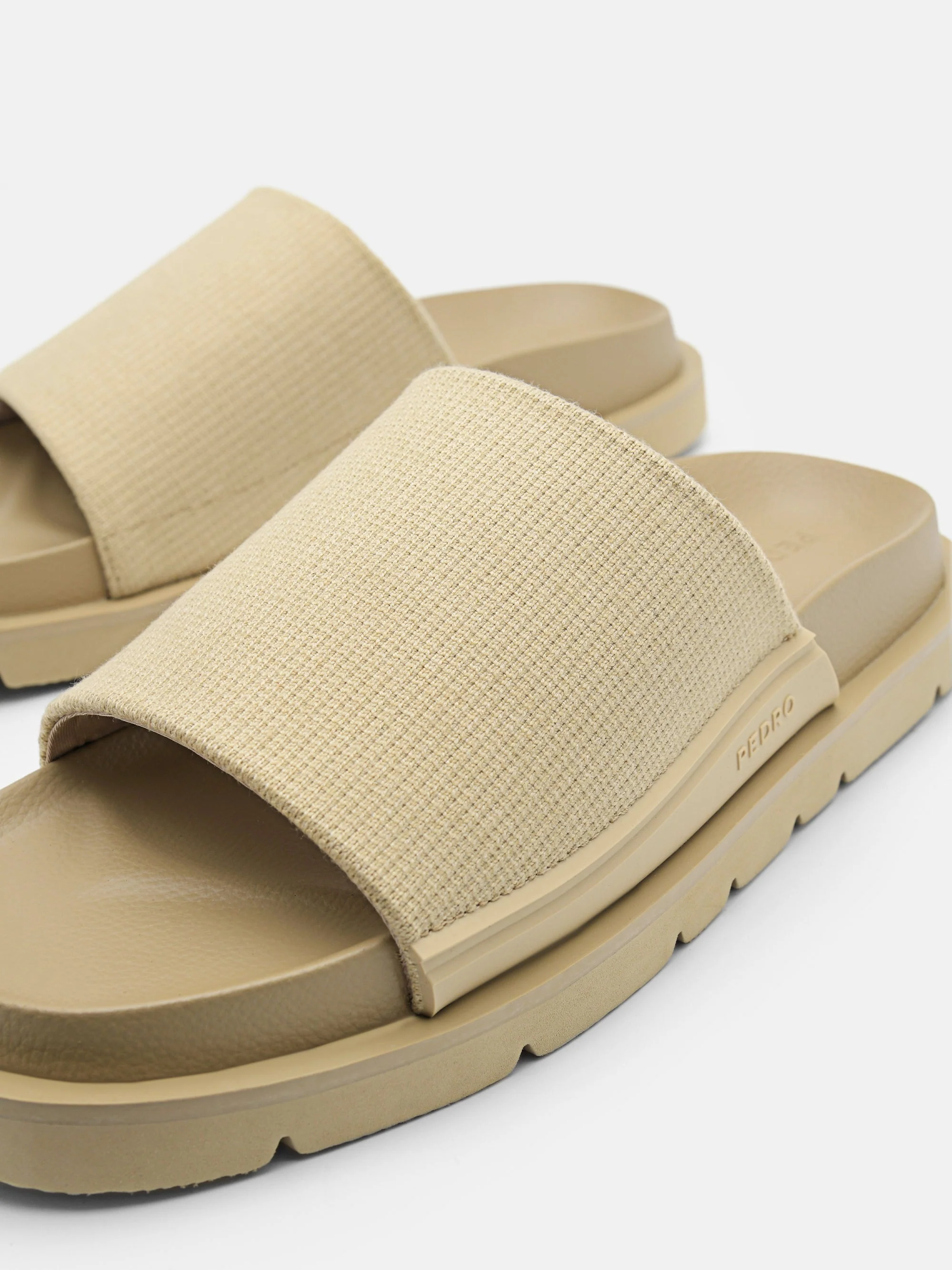 Knitted Fabric Slide Sandals - Image 5