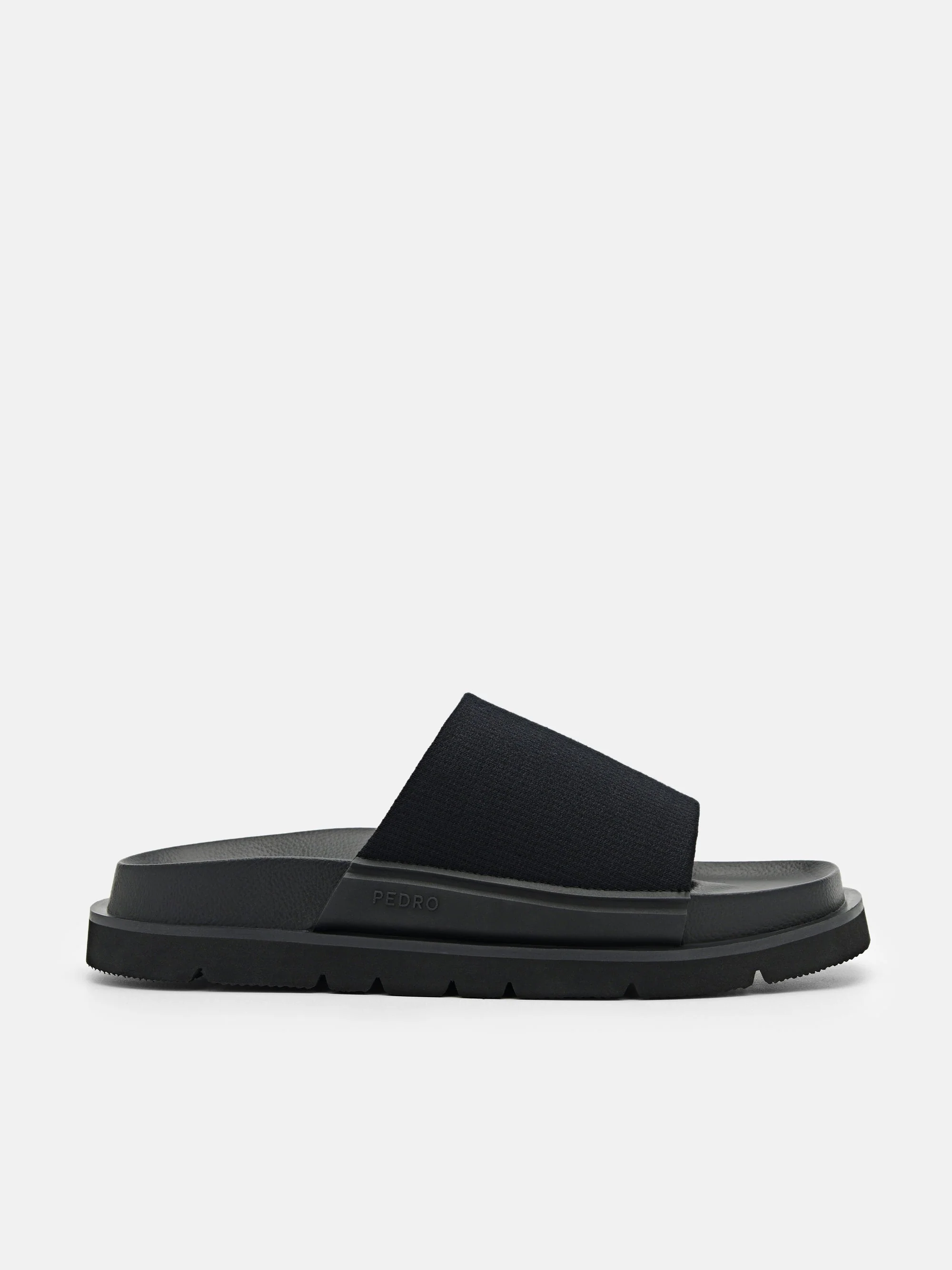 Knitted Fabric Slide Sandals - Image 6