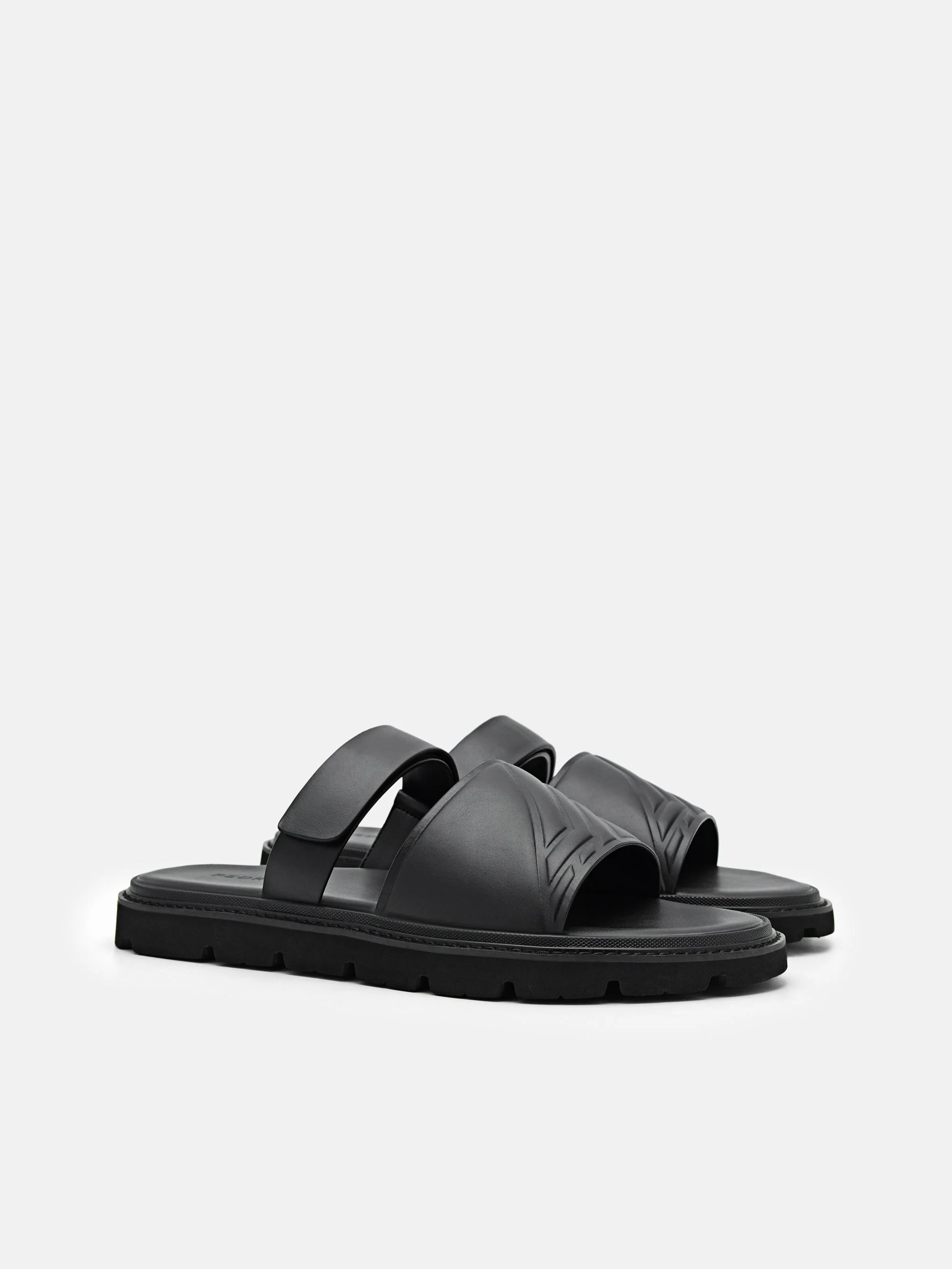 Textured Slide Sandals - Image 2