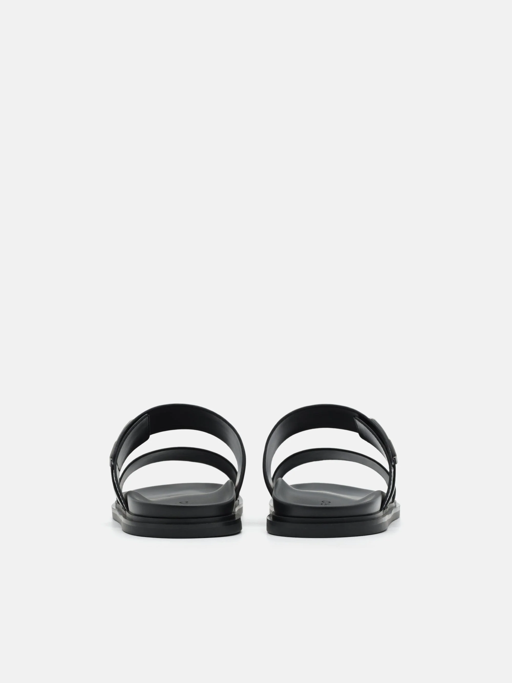 Double Band Buckle Slide Sandals - Image 4
