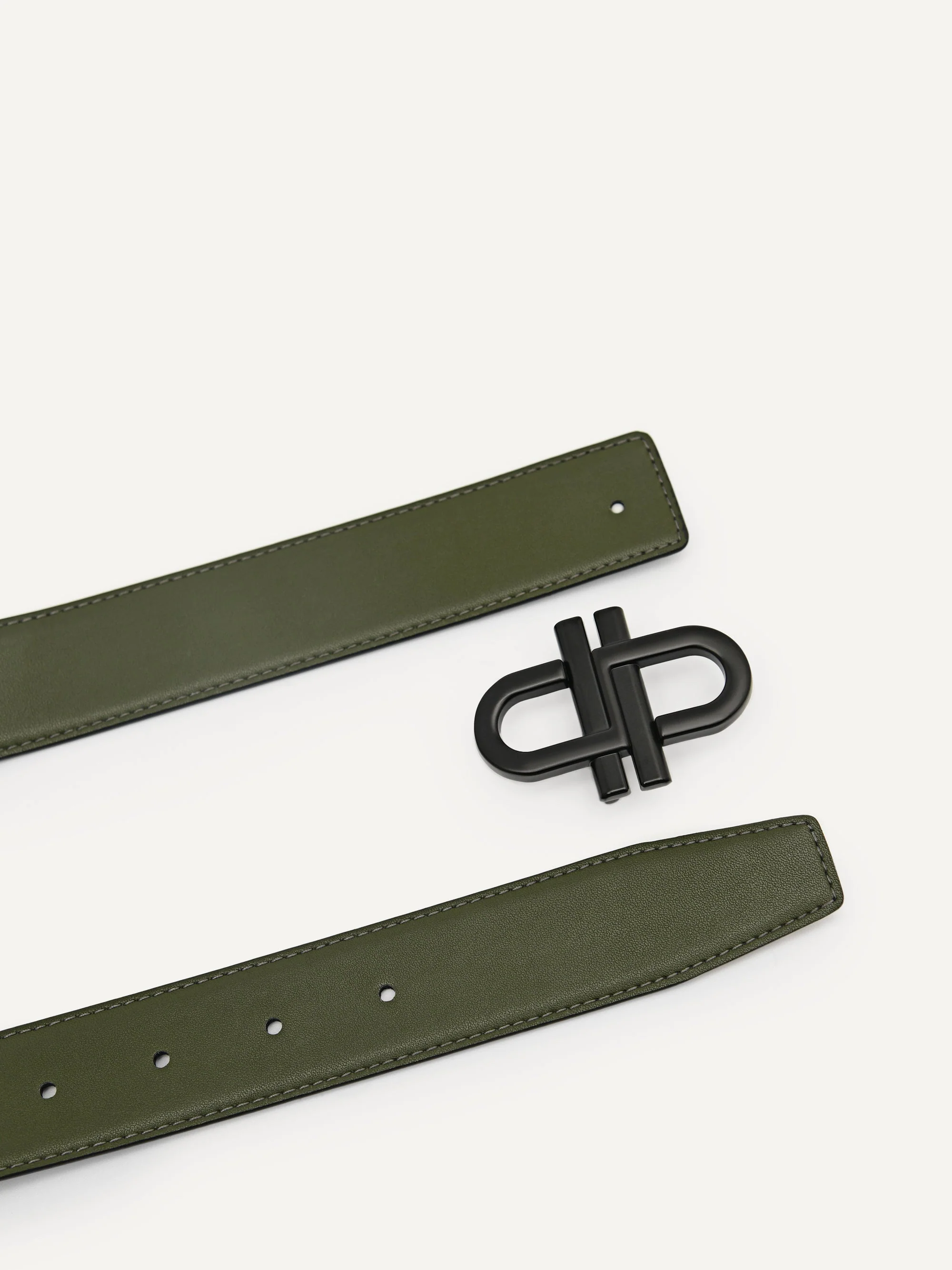 PEDRO Icon Reversible Leather Tang Belt - Image 3