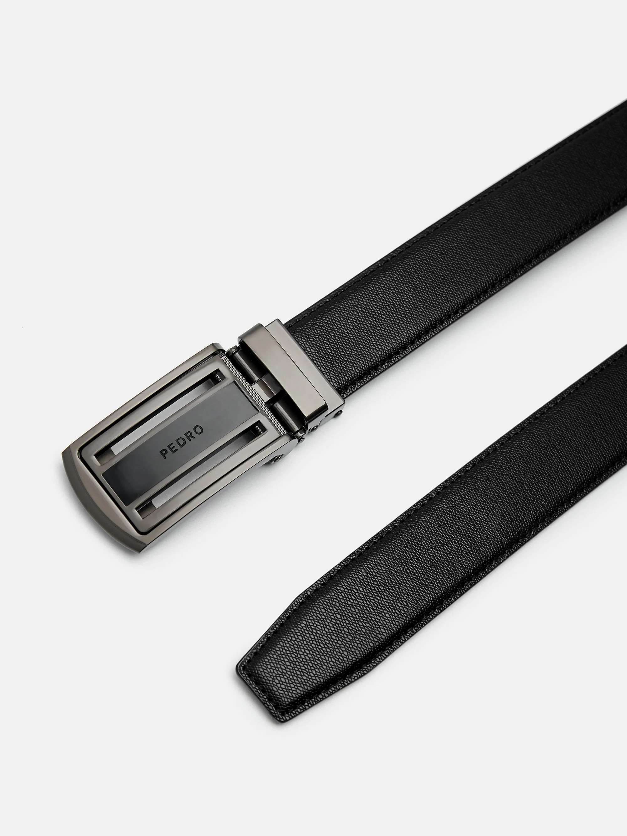 Embossed Leather Automatic Belt - Image 4