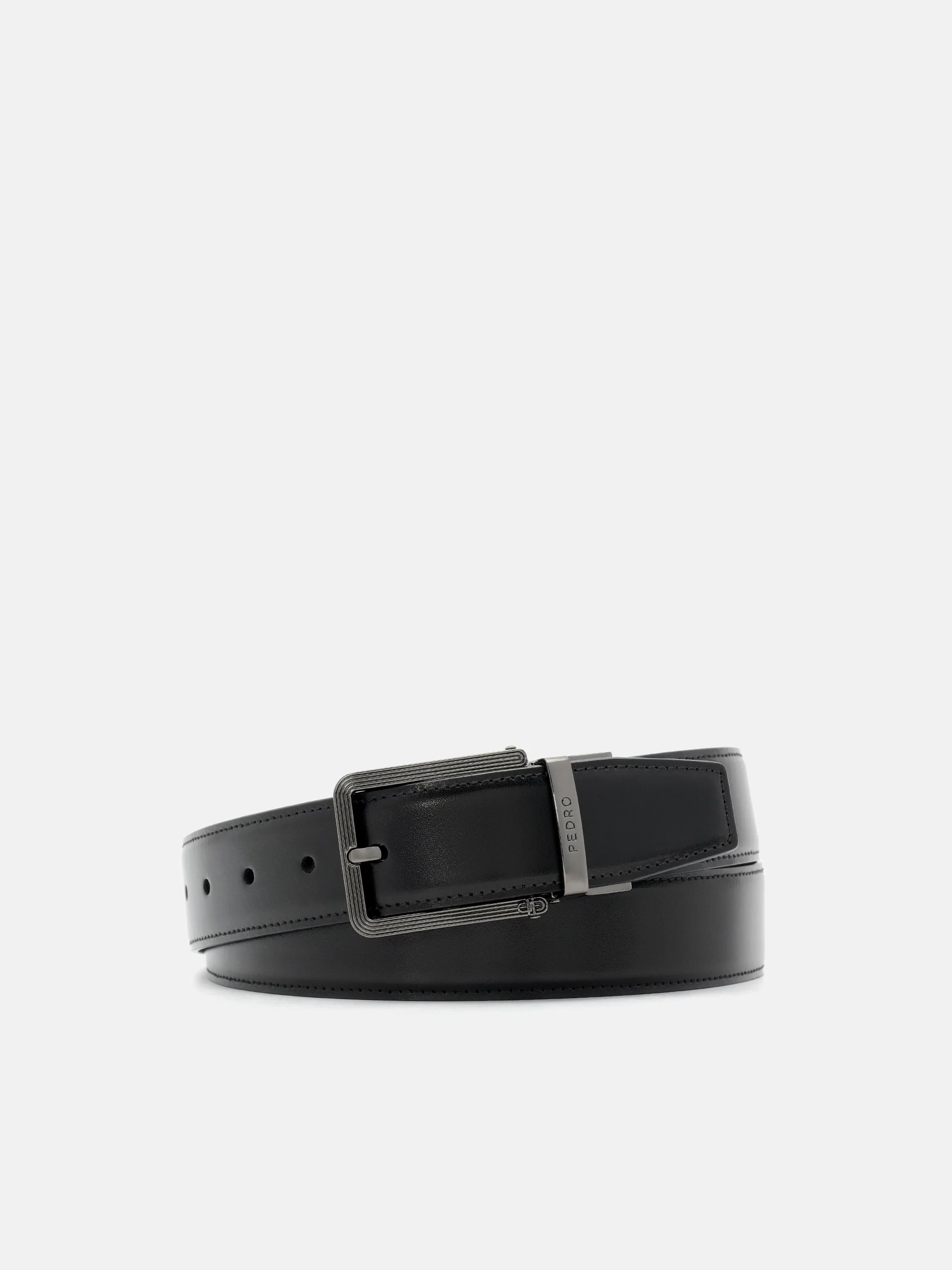 Leather Reversible Pin Belt