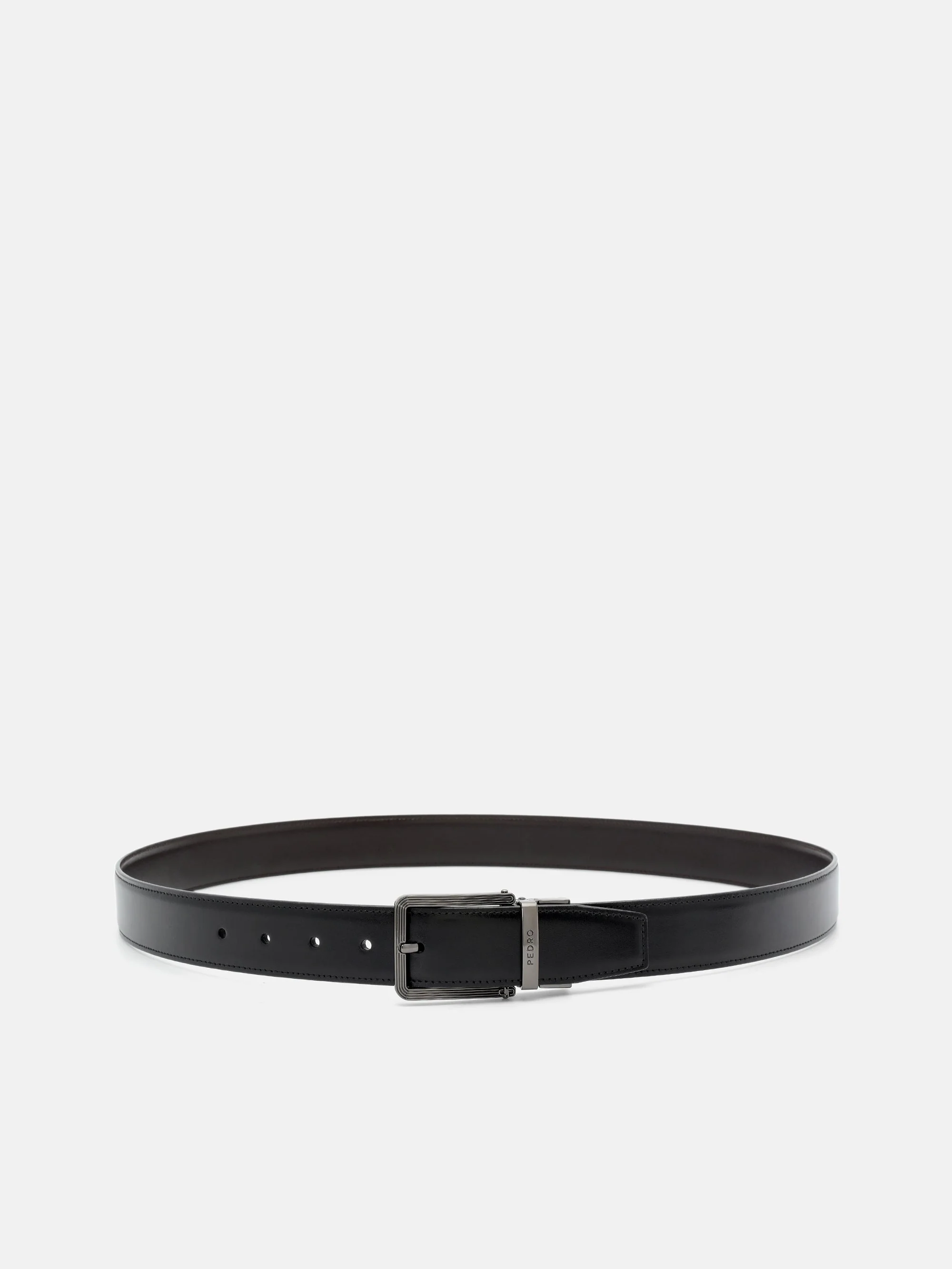 Leather Reversible Pin Belt - Image 2