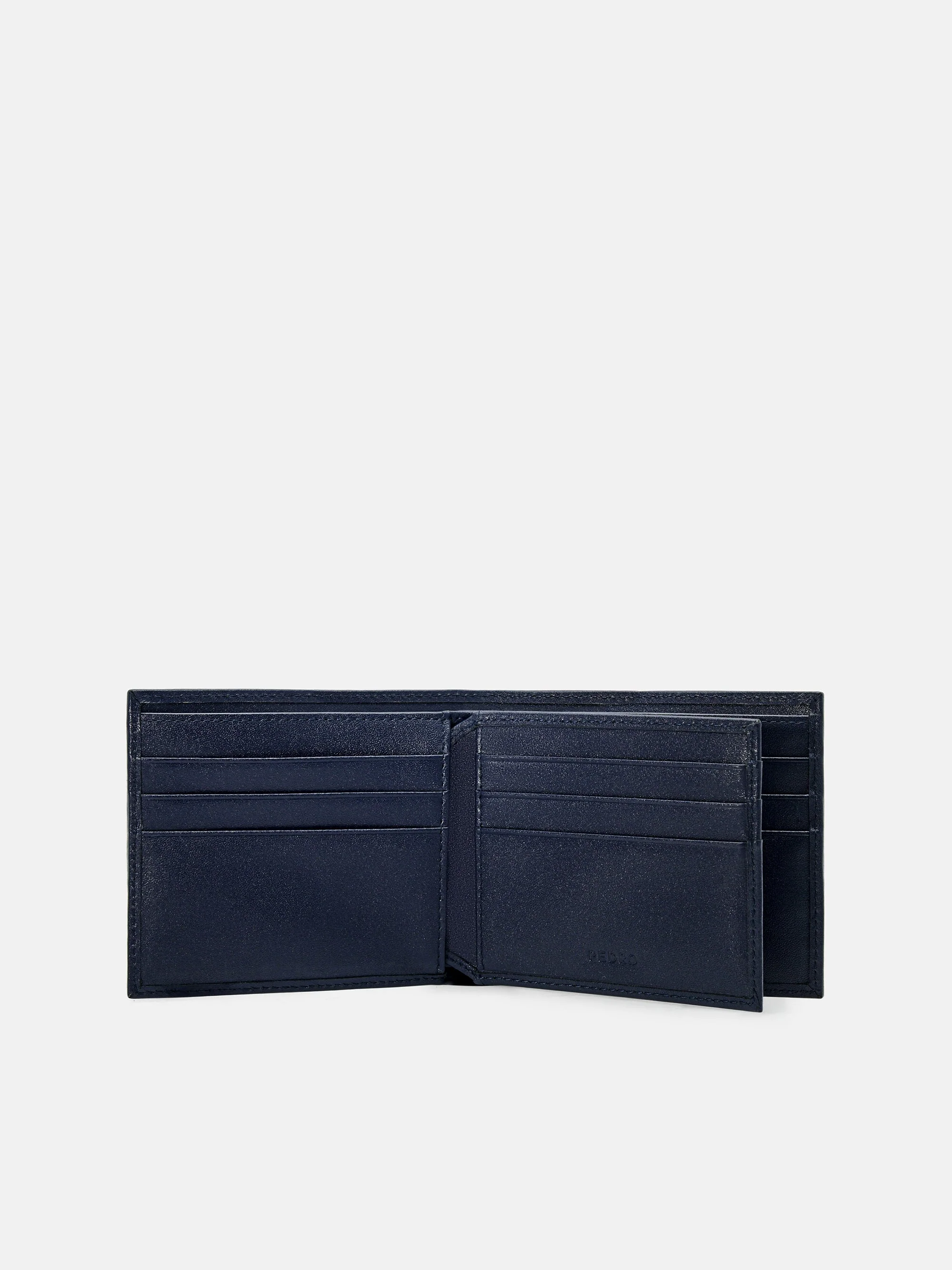 Striped Leather Bi-Fold Flip Wallet - Image 4