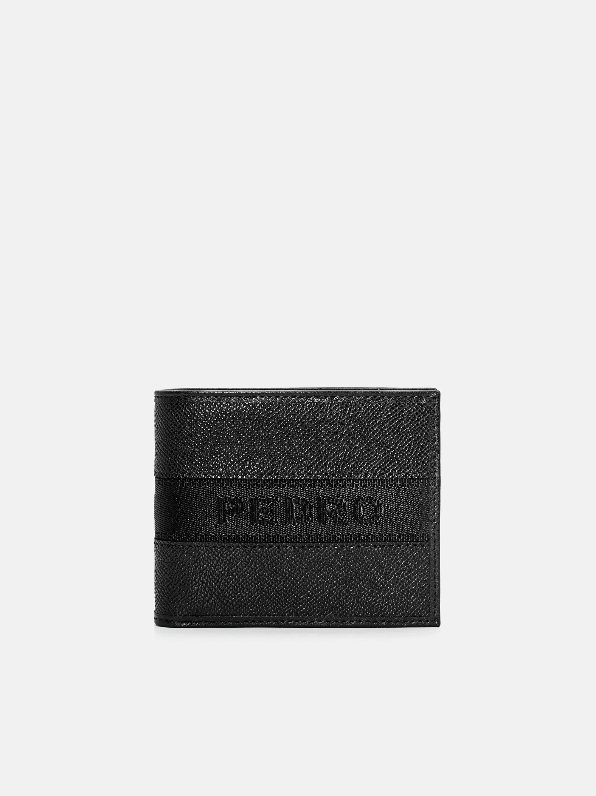 Striped Leather Bi-Fold Flip Wallet - Image 5