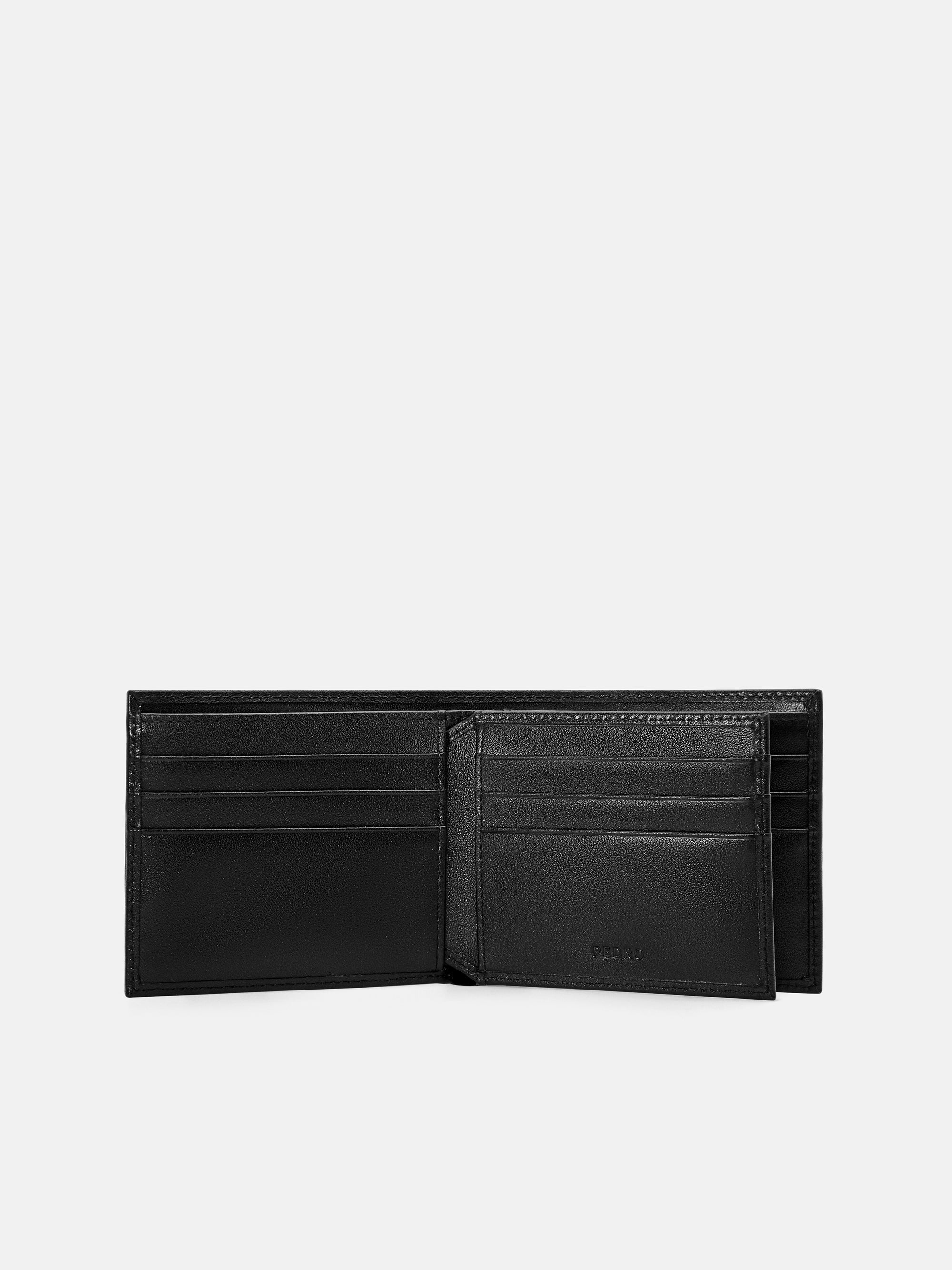 Striped Leather Bi-Fold Flip Wallet - Image 8