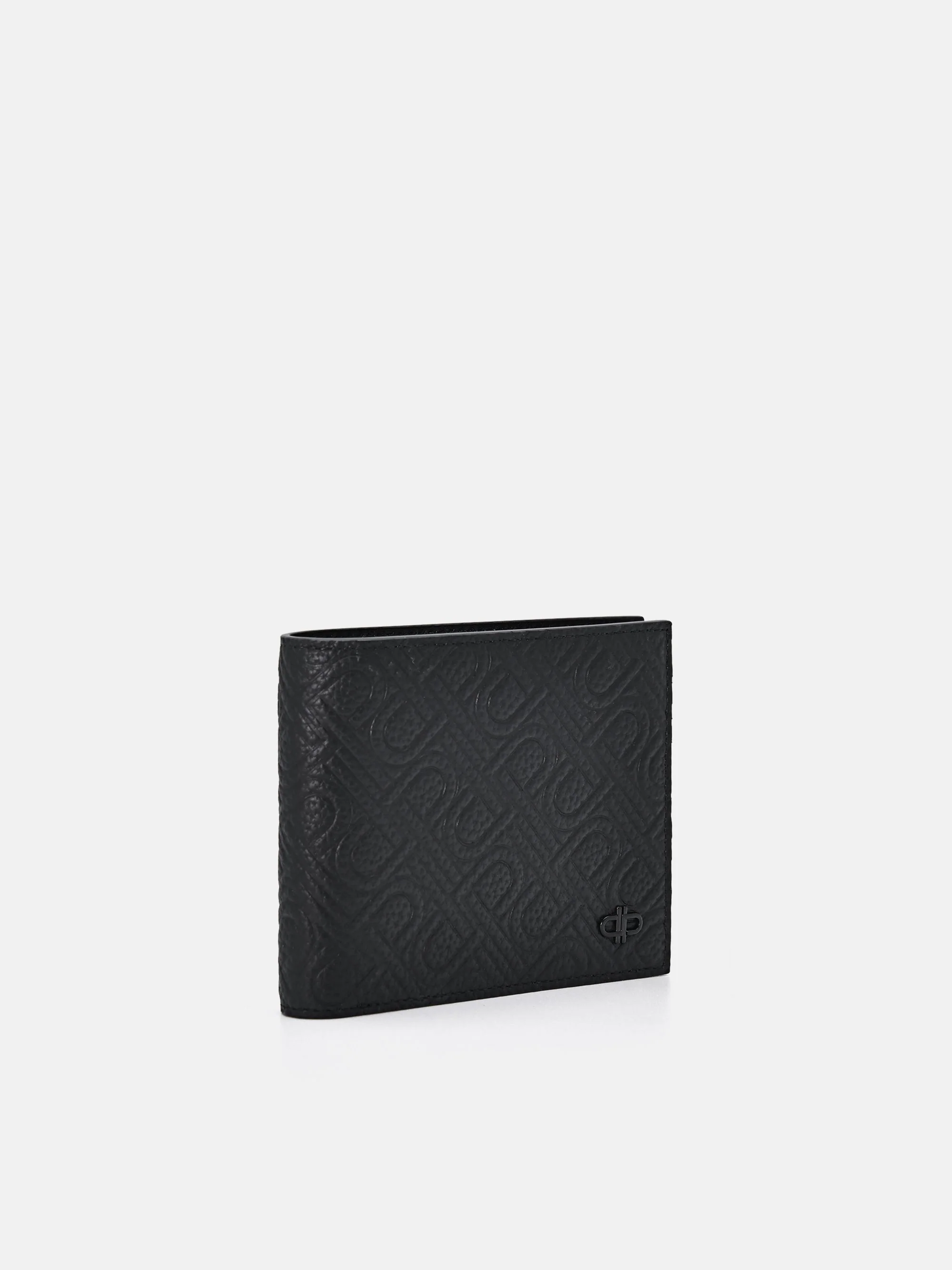Embossed Leather Bi-Fold Flip Wallet - Image 2