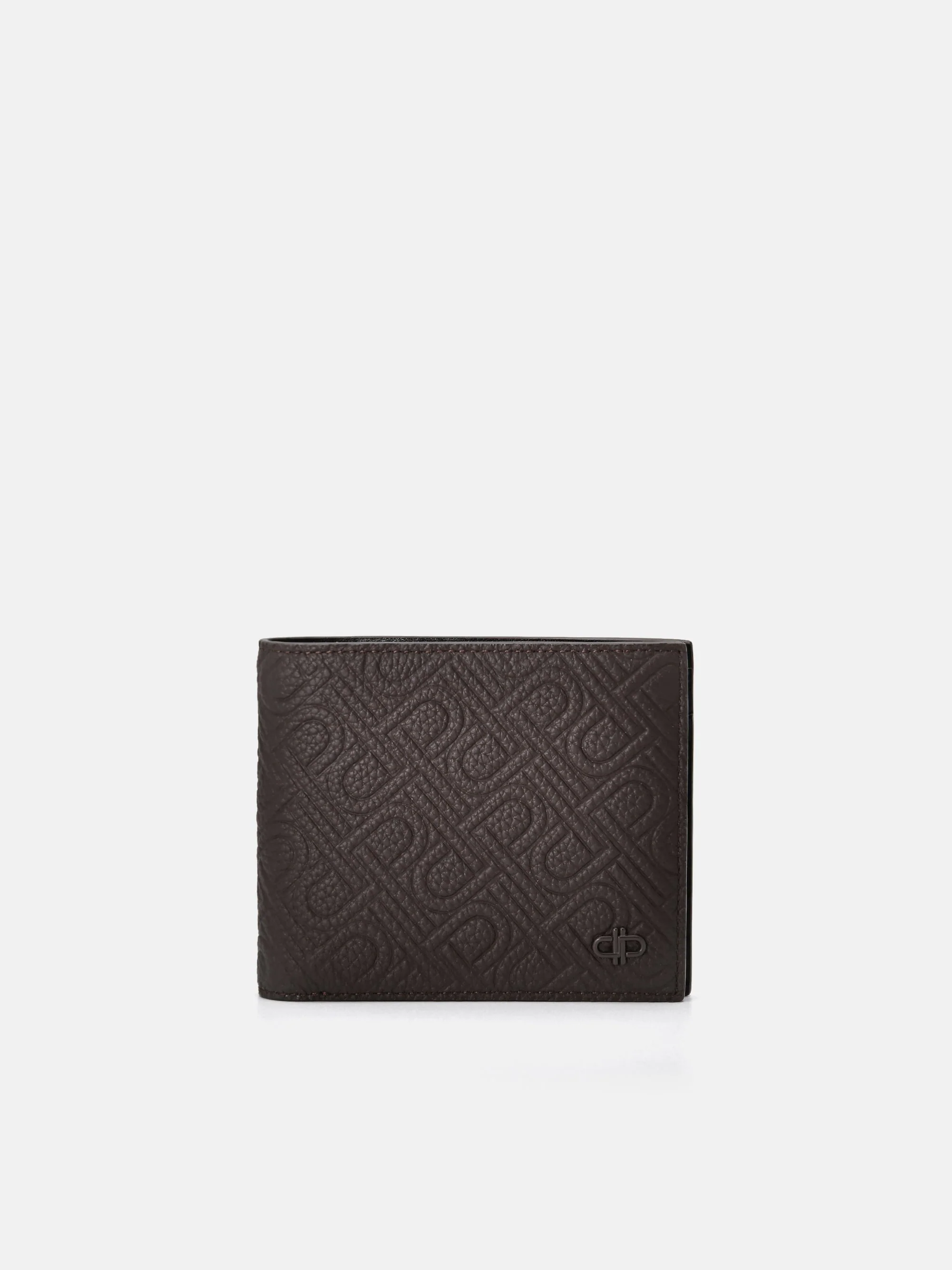 Embossed Leather Bi-Fold Flip Wallet - Image 5
