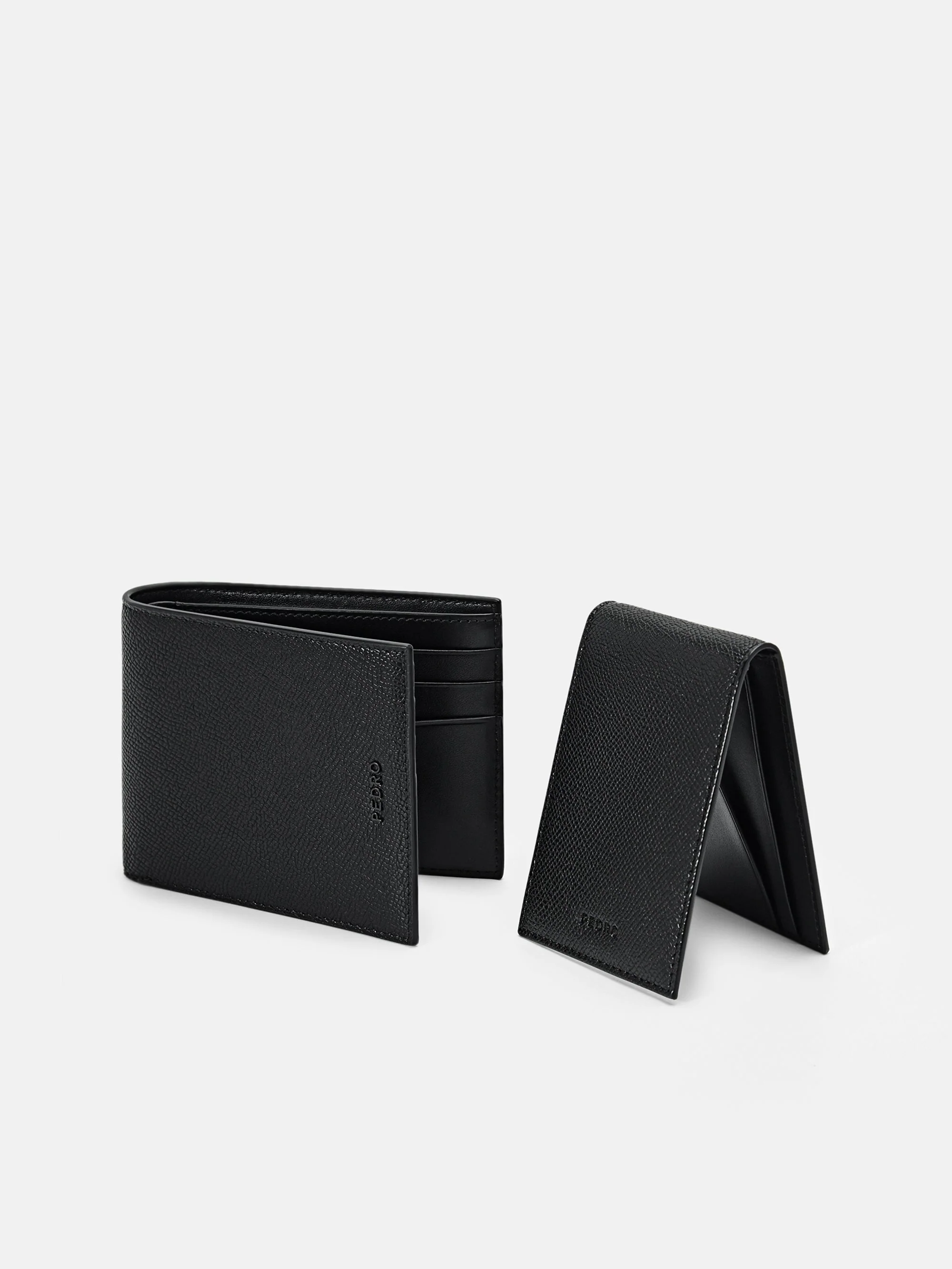 Embossed Leather Bi-Fold Wallet with Insert - Image 3