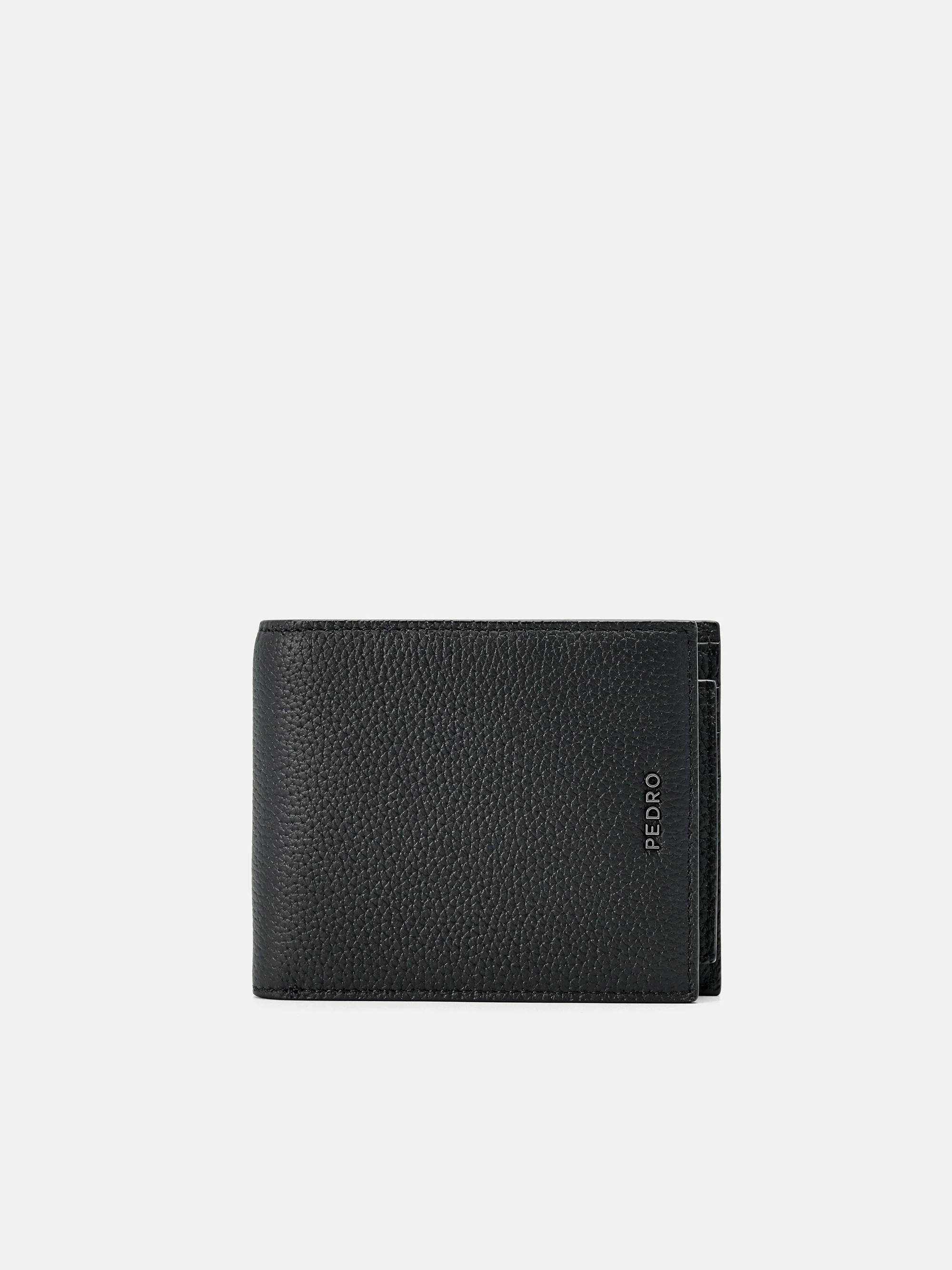 Embossed Leather Bi-Fold Wallet with Insert
