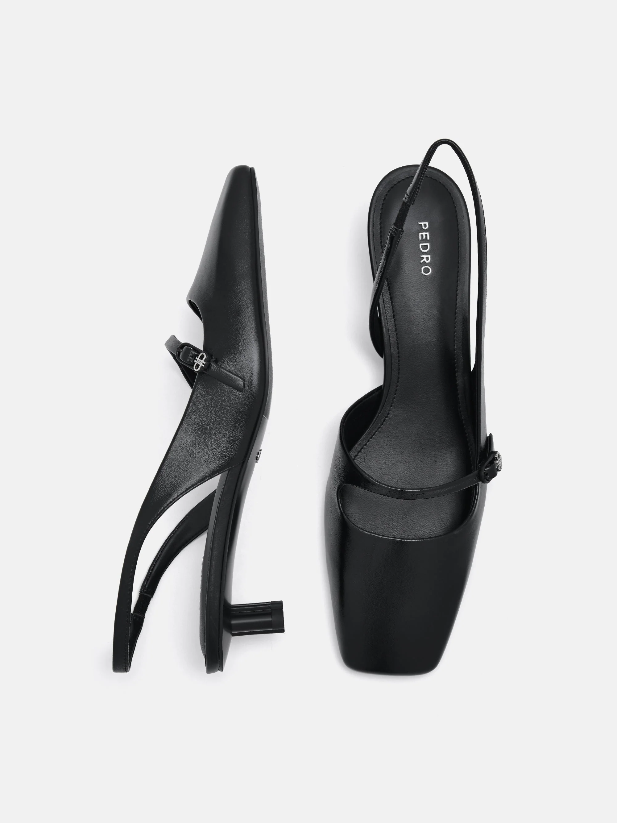 PEDRO Icon Leather Heel Pumps - Image 10