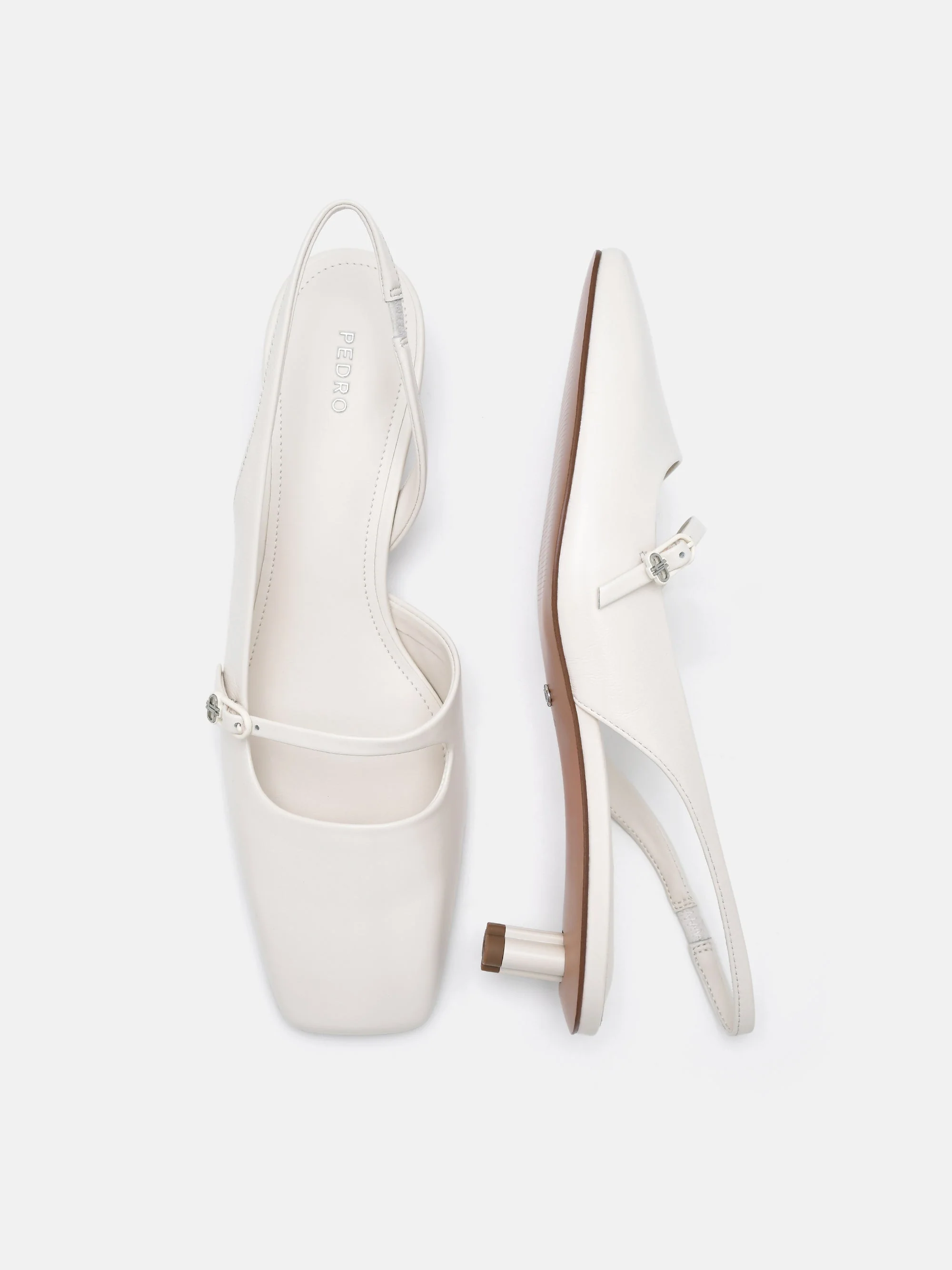 PEDRO Icon Leather Heel Pumps - Image 5
