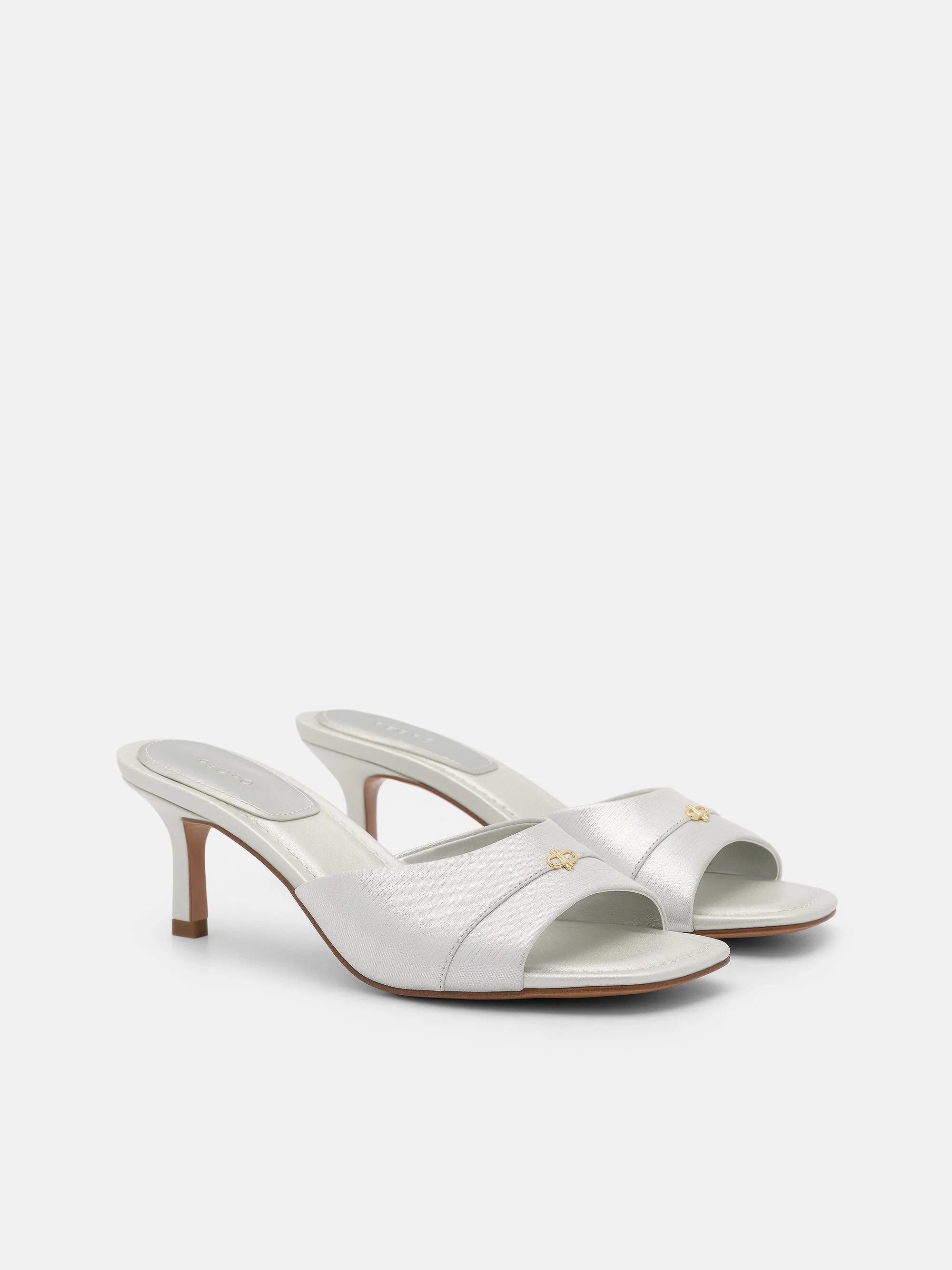 Leather Wide-Band Heel Sandals - Image 2