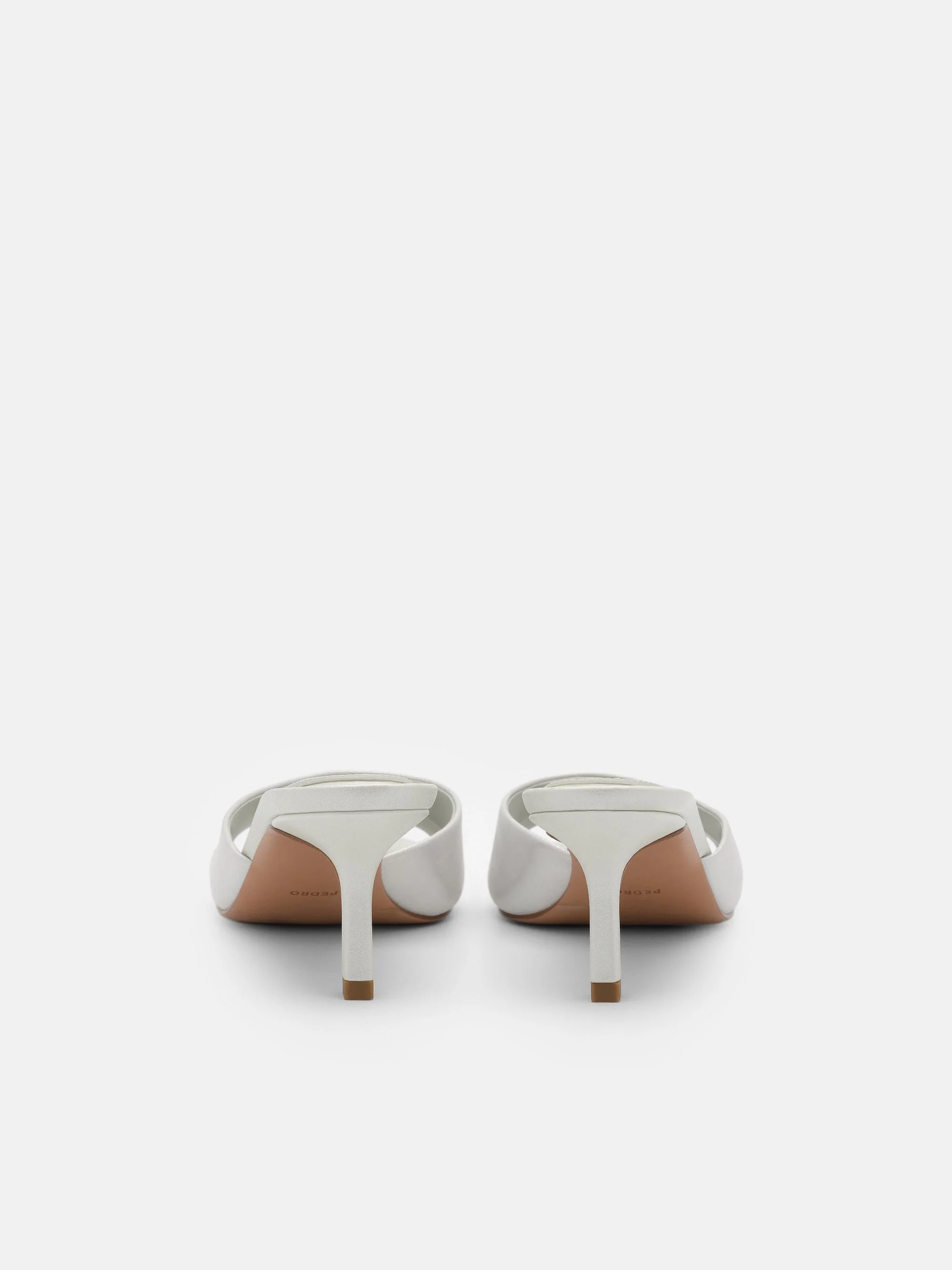 Leather Wide-Band Heel Sandals - Image 4