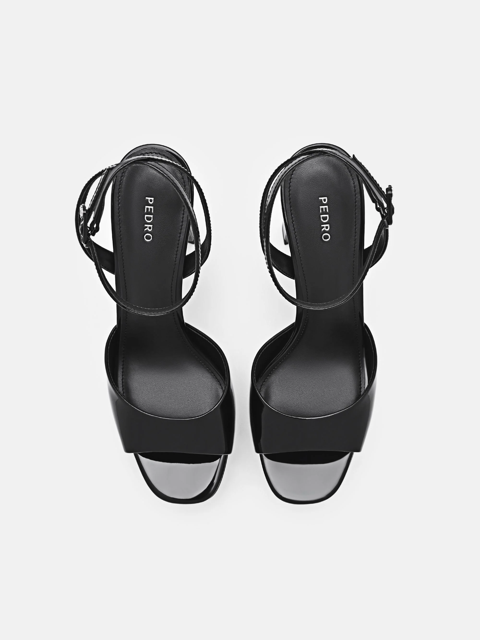 Leather Ankle Strap Heel Sandals - Image 13
