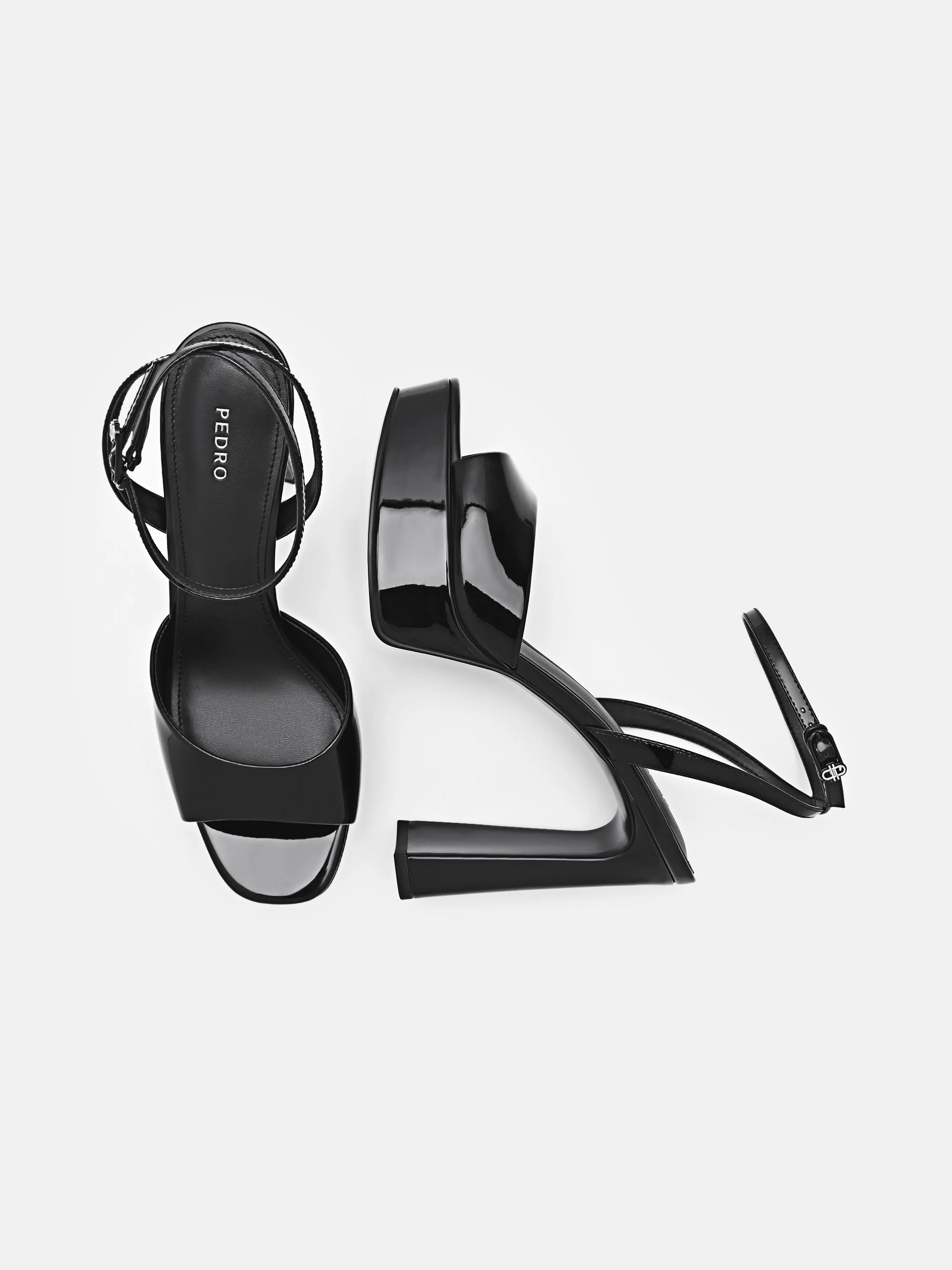 Leather Ankle Strap Heel Sandals - Image 15