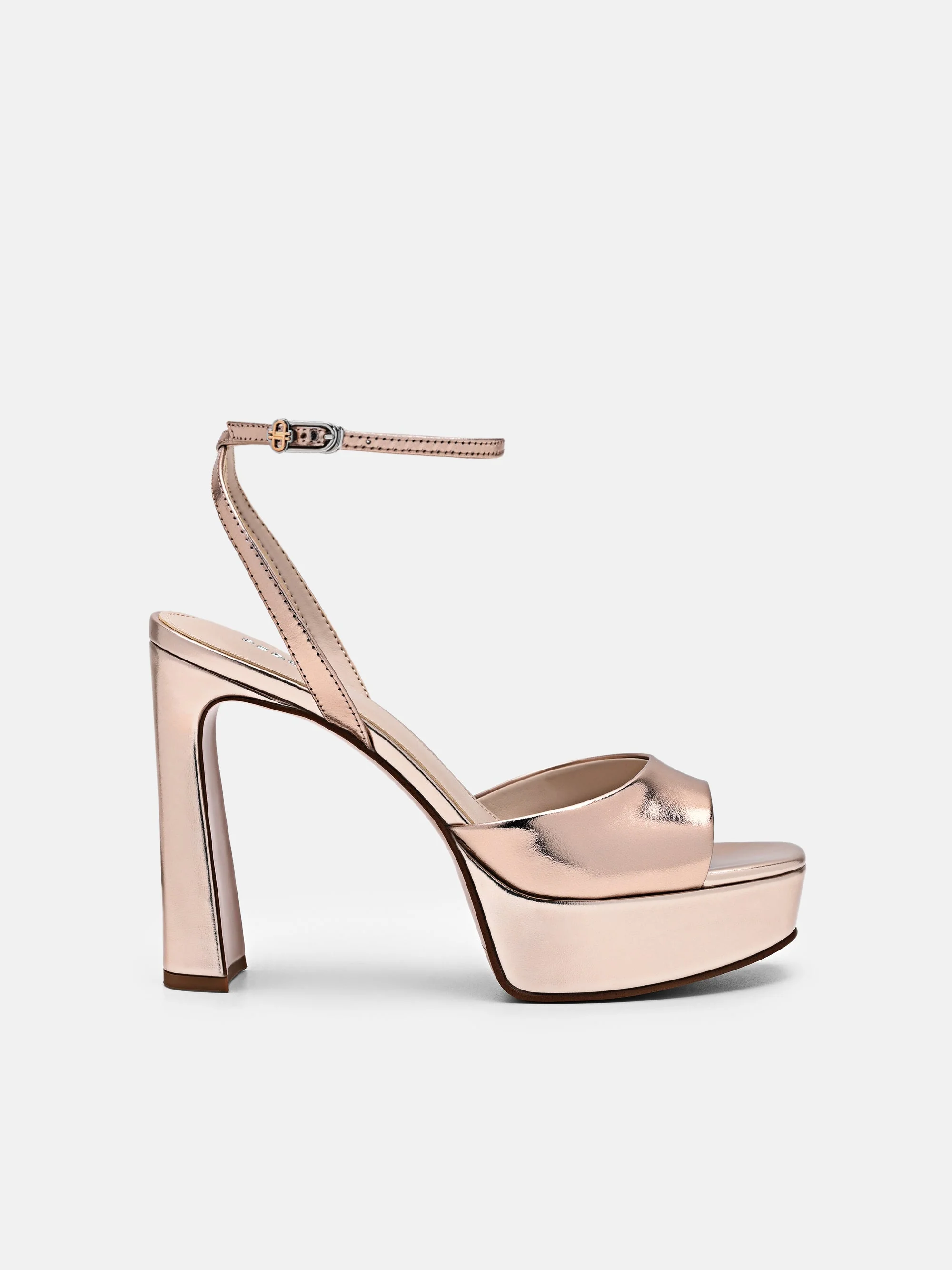 Leather Ankle Strap Heel Sandals - Image 6