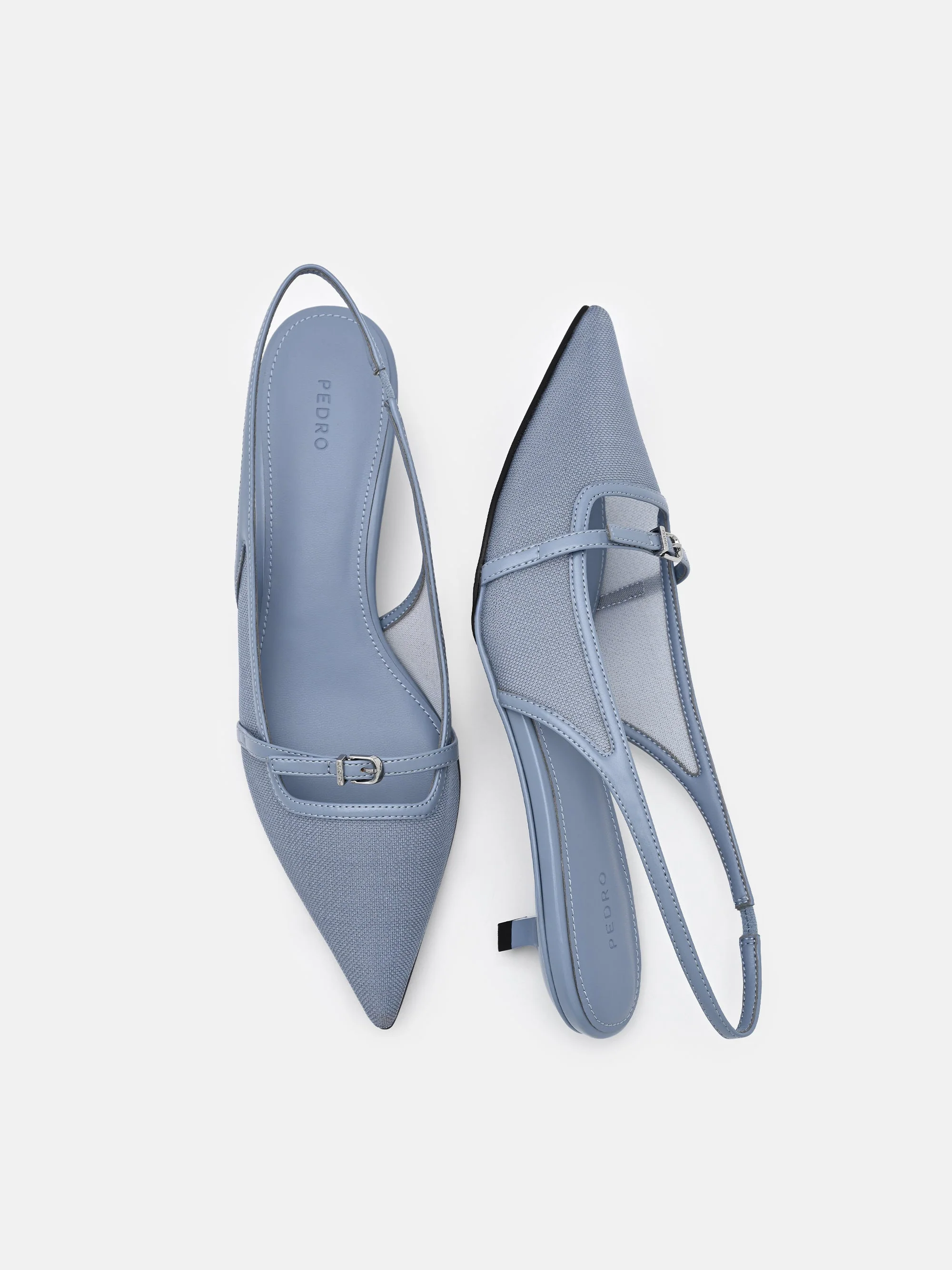 Maggie Leather Slingback Heel Pumps - Image 5