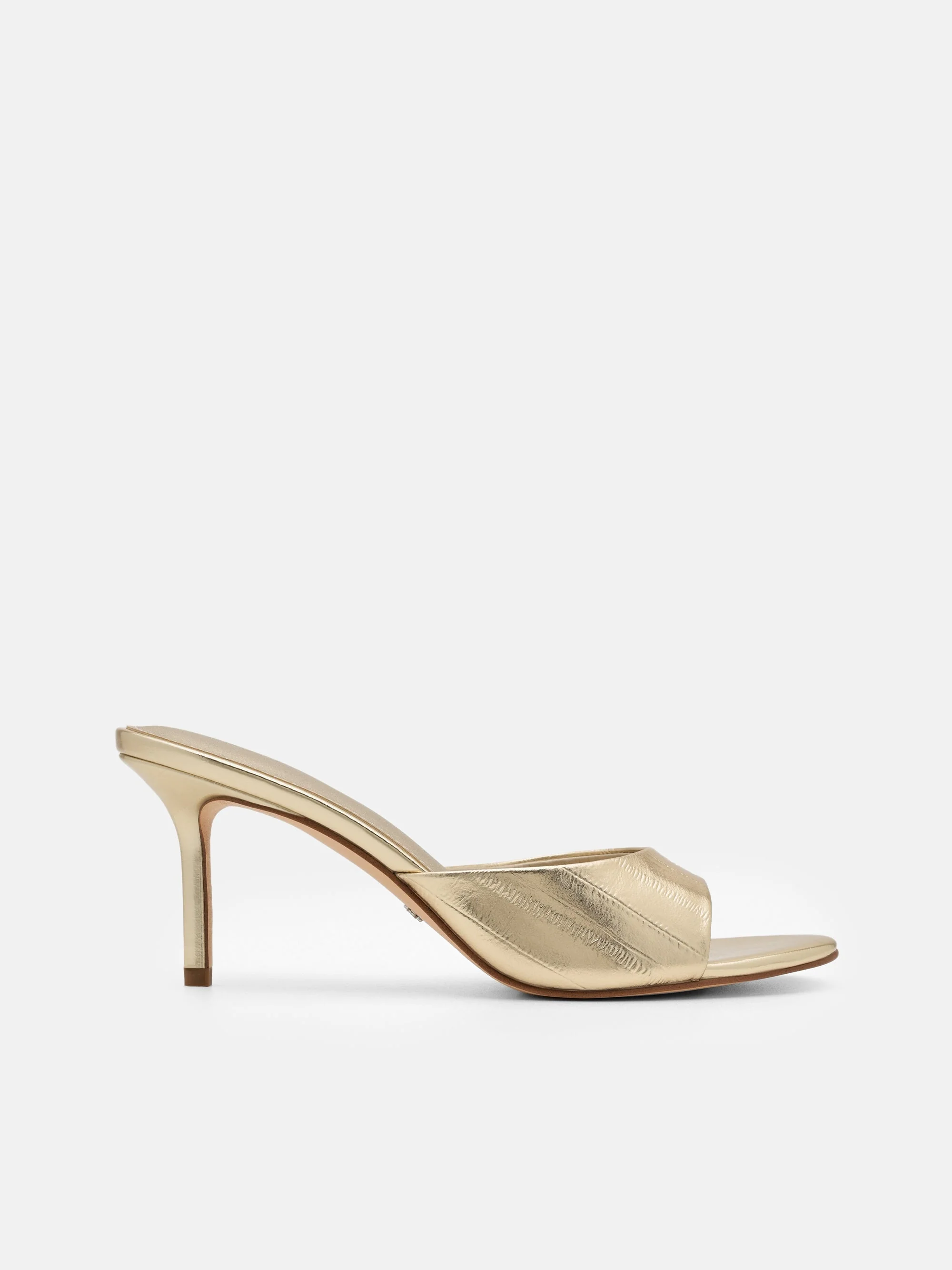 Eel Leather Heel Sandals