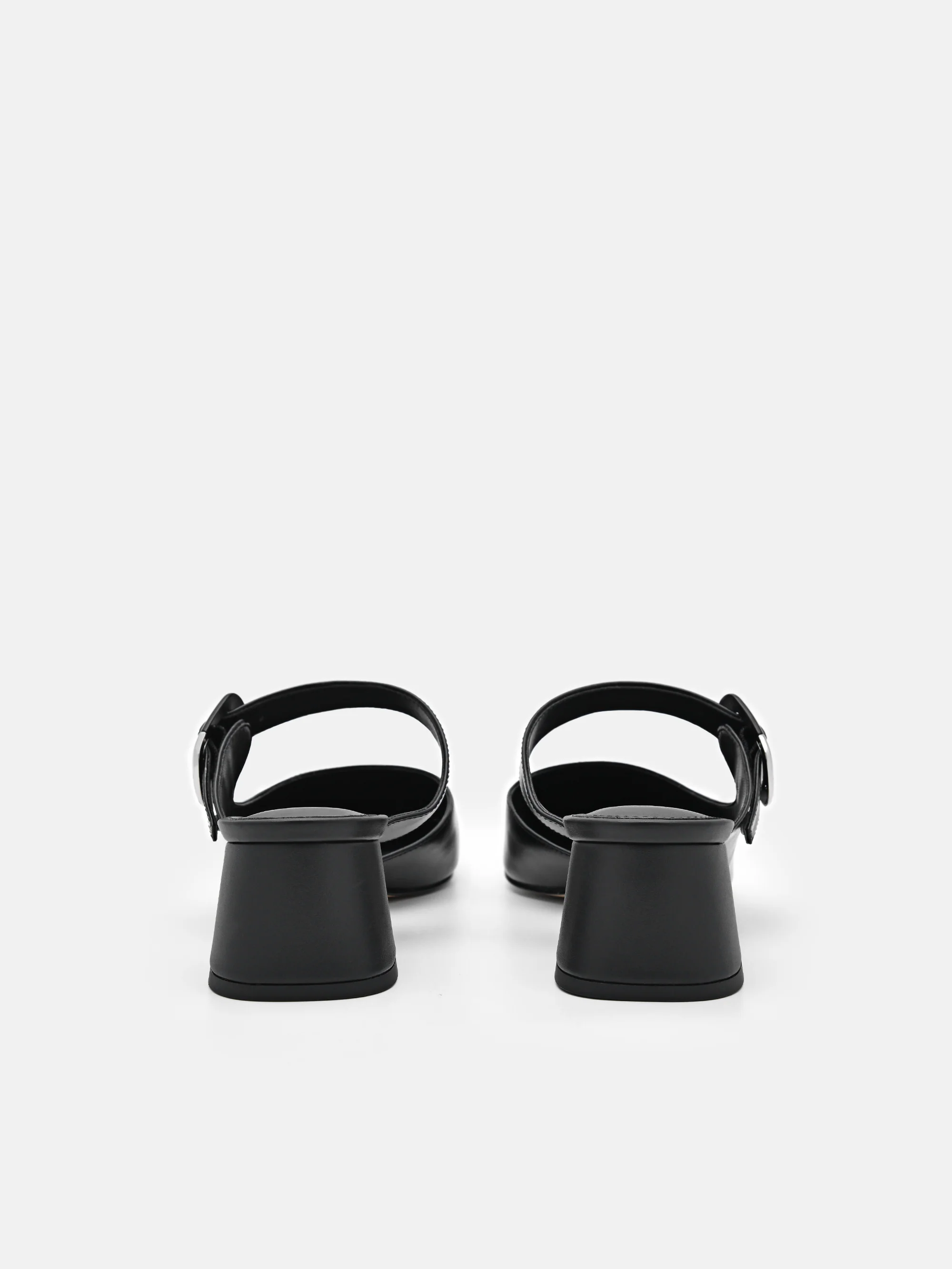 Bridget Leather Heel Mules - Image 4