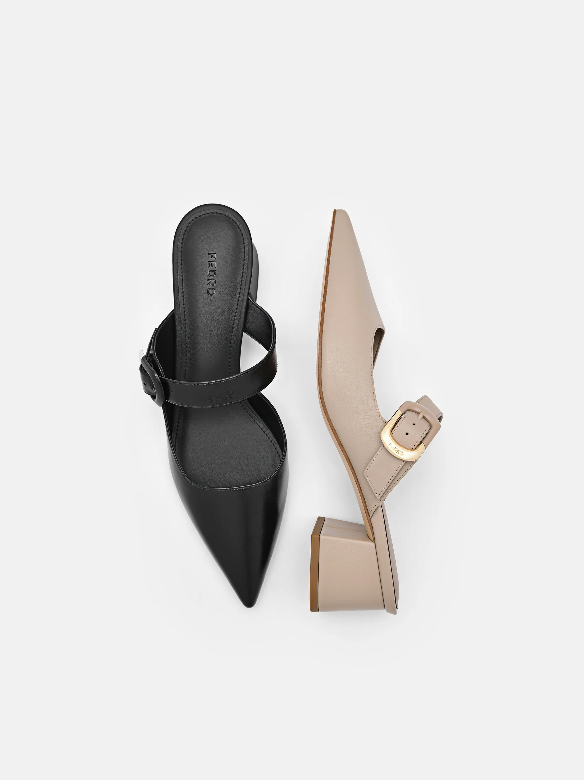 Bridget Leather Heel Mules - Image 6