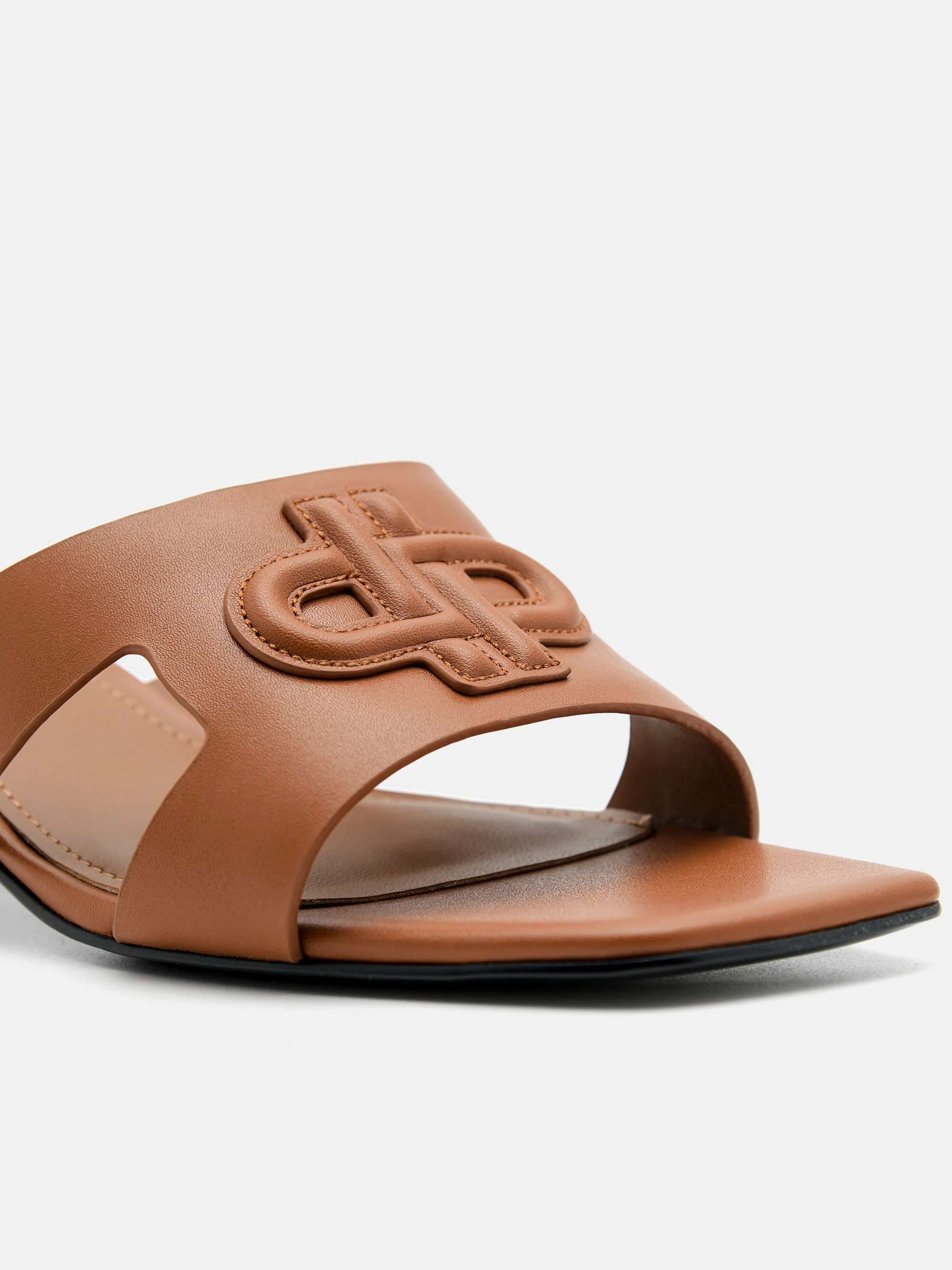 PEDRO Icon Leather Heel Sandals - Image 5