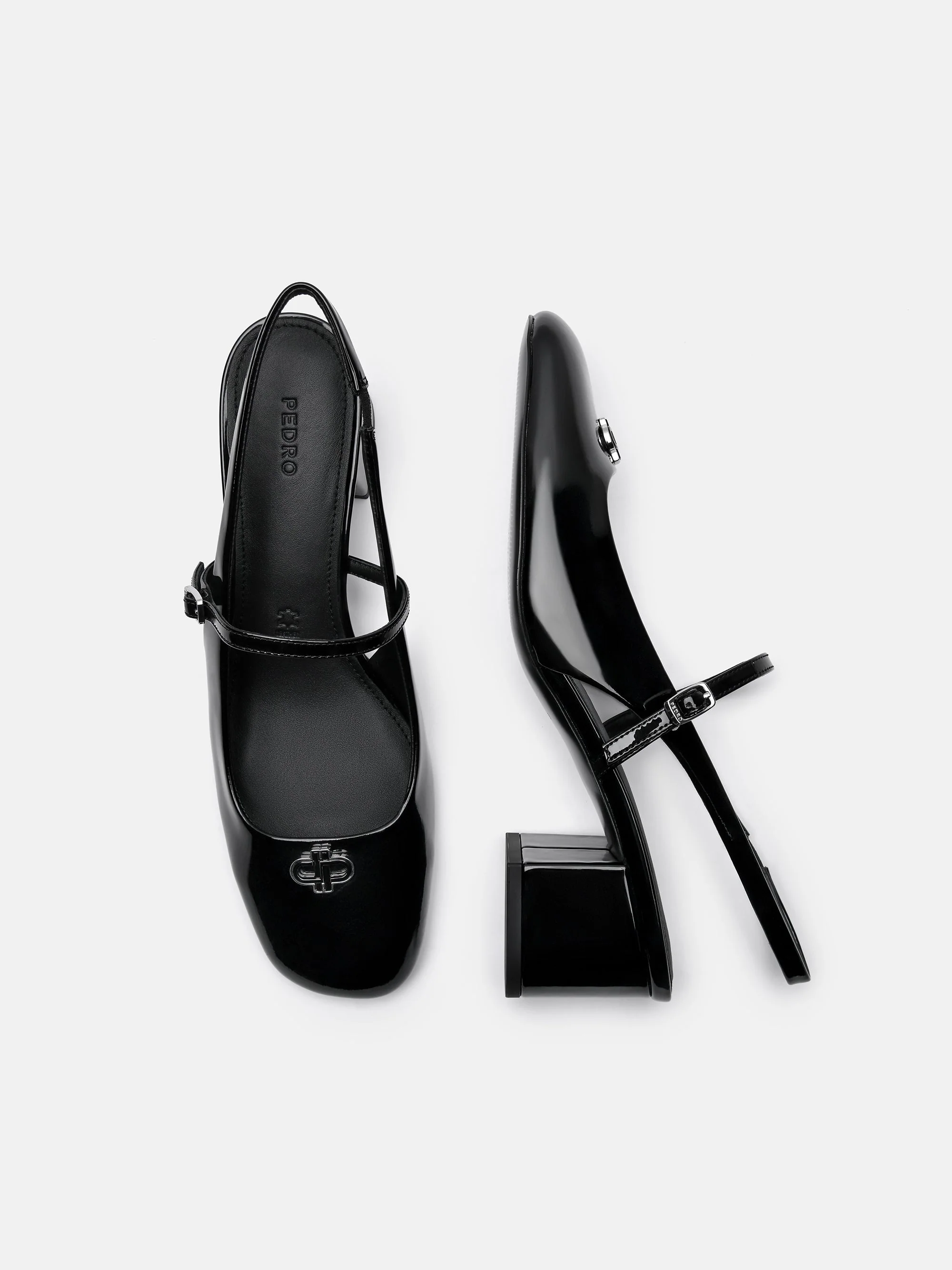 PEDRO Studio Patent Leather Slingback Pumps - Image 10