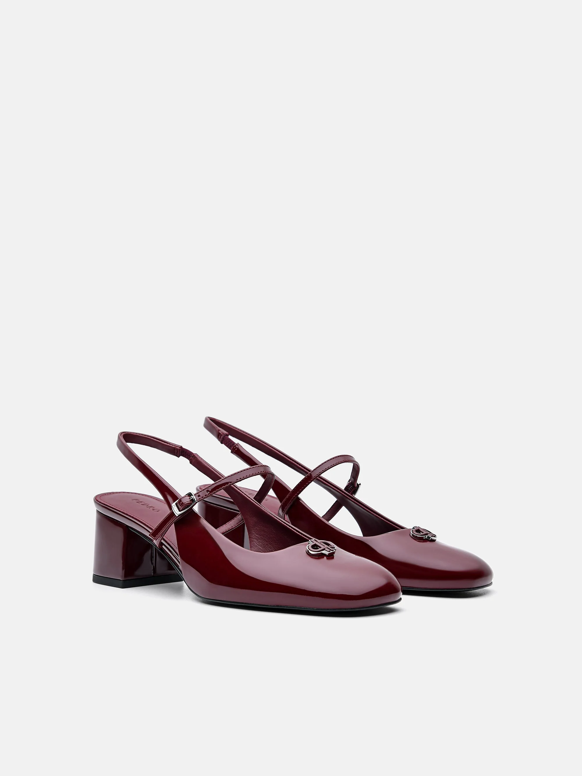 PEDRO Studio Patent Leather Slingback Pumps - Image 2