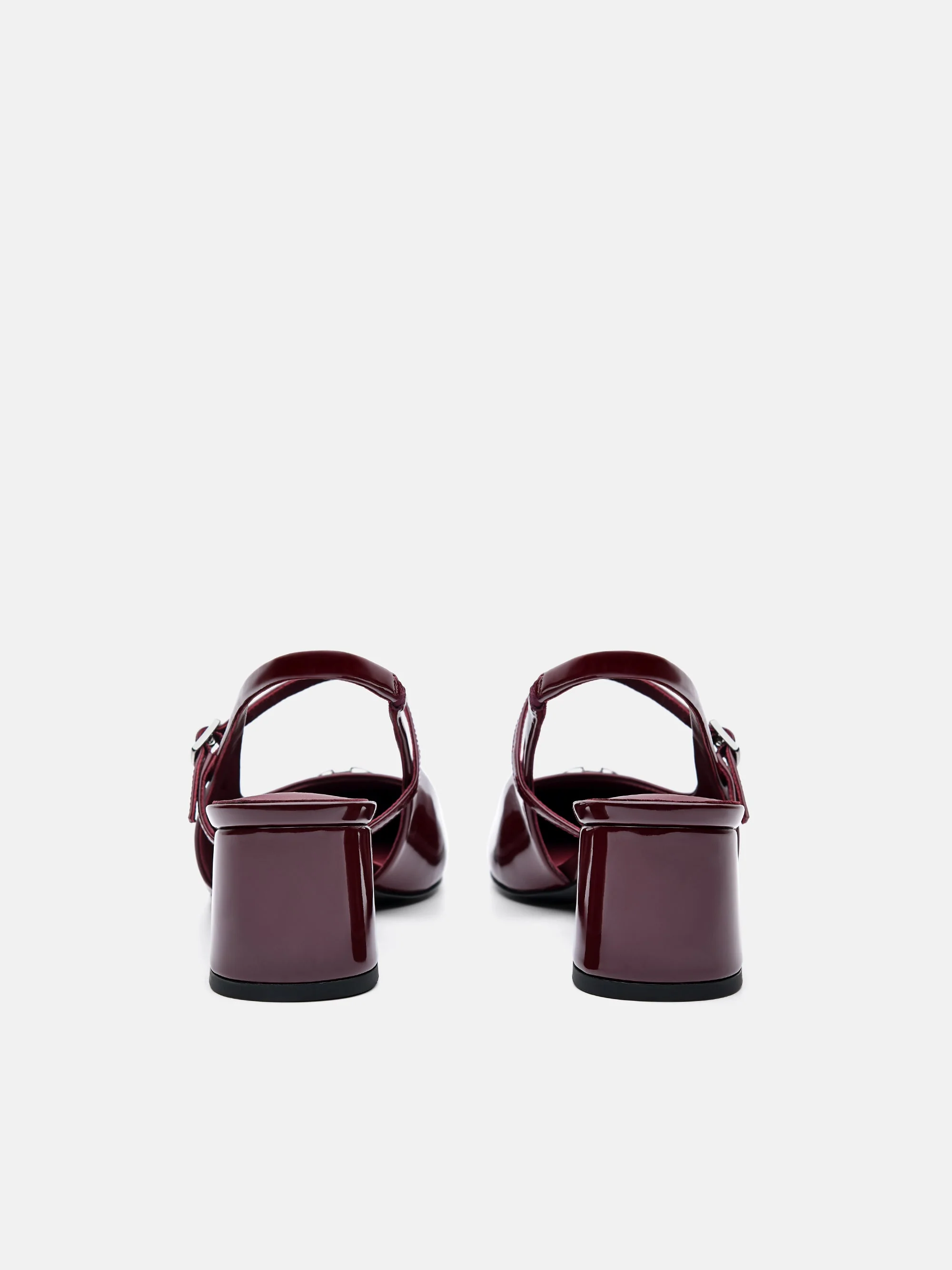 PEDRO Studio Patent Leather Slingback Pumps - Image 3