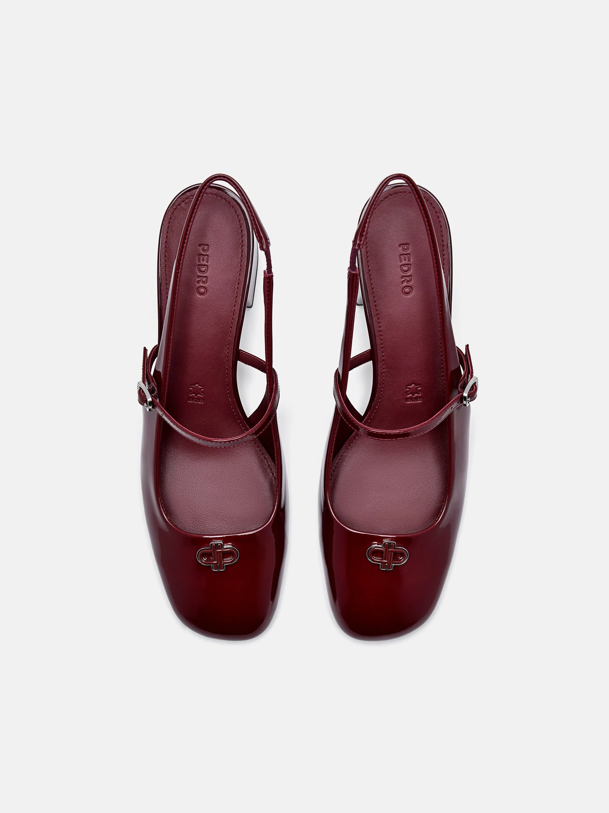 PEDRO Studio Patent Leather Slingback Pumps - Image 4