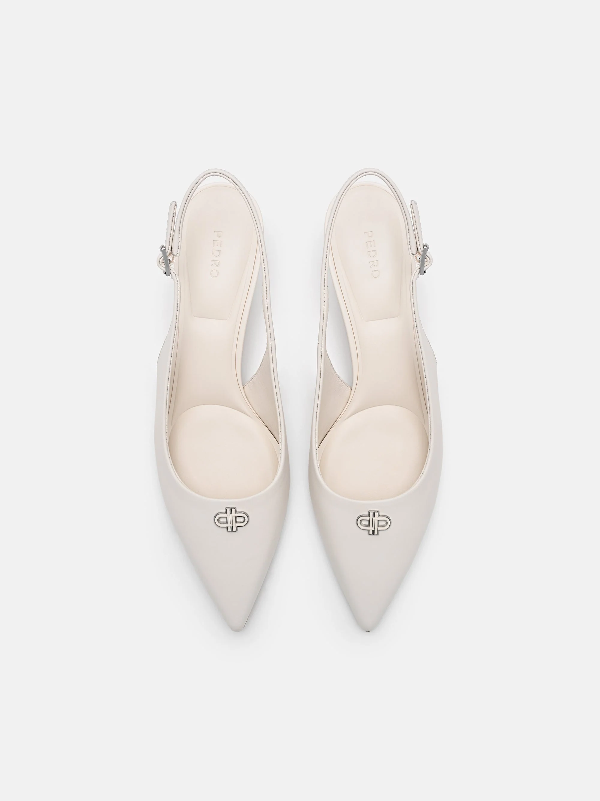 Leather Slingback Heel Pumps - Image 3