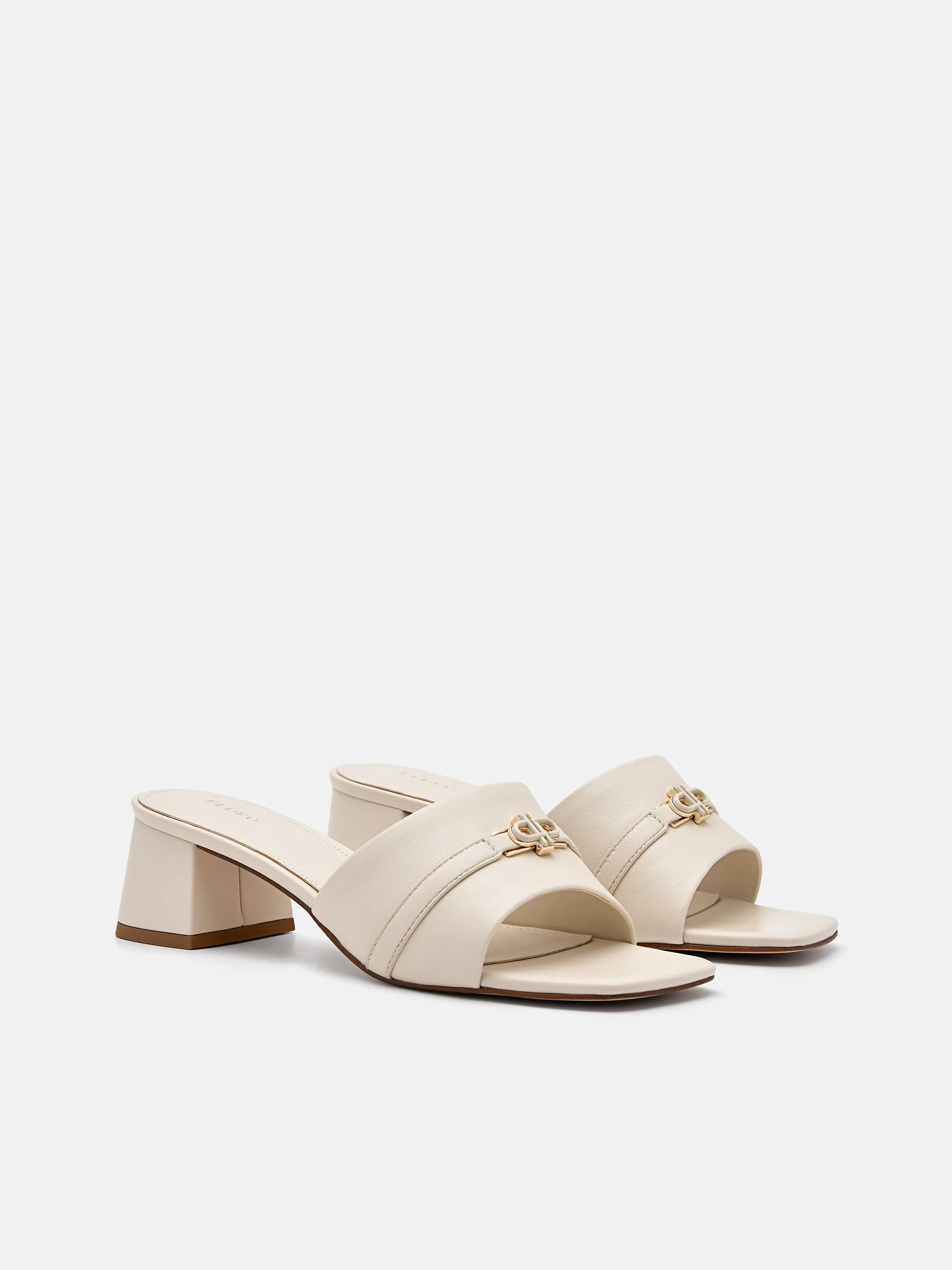 PEDRO Icon Leather Heel Sandals - Image 17