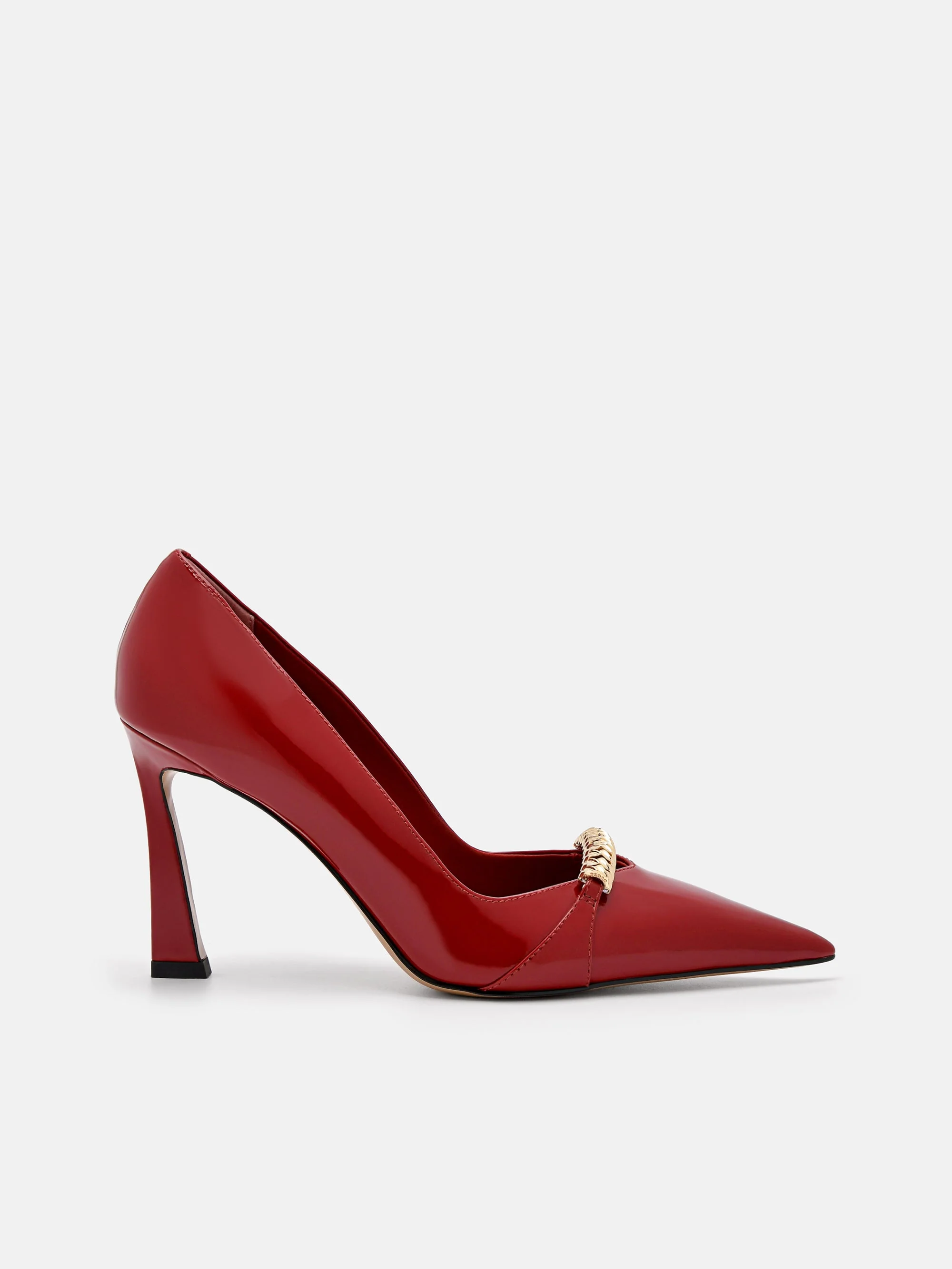 Mia Leather Heel Pumps - Image 6