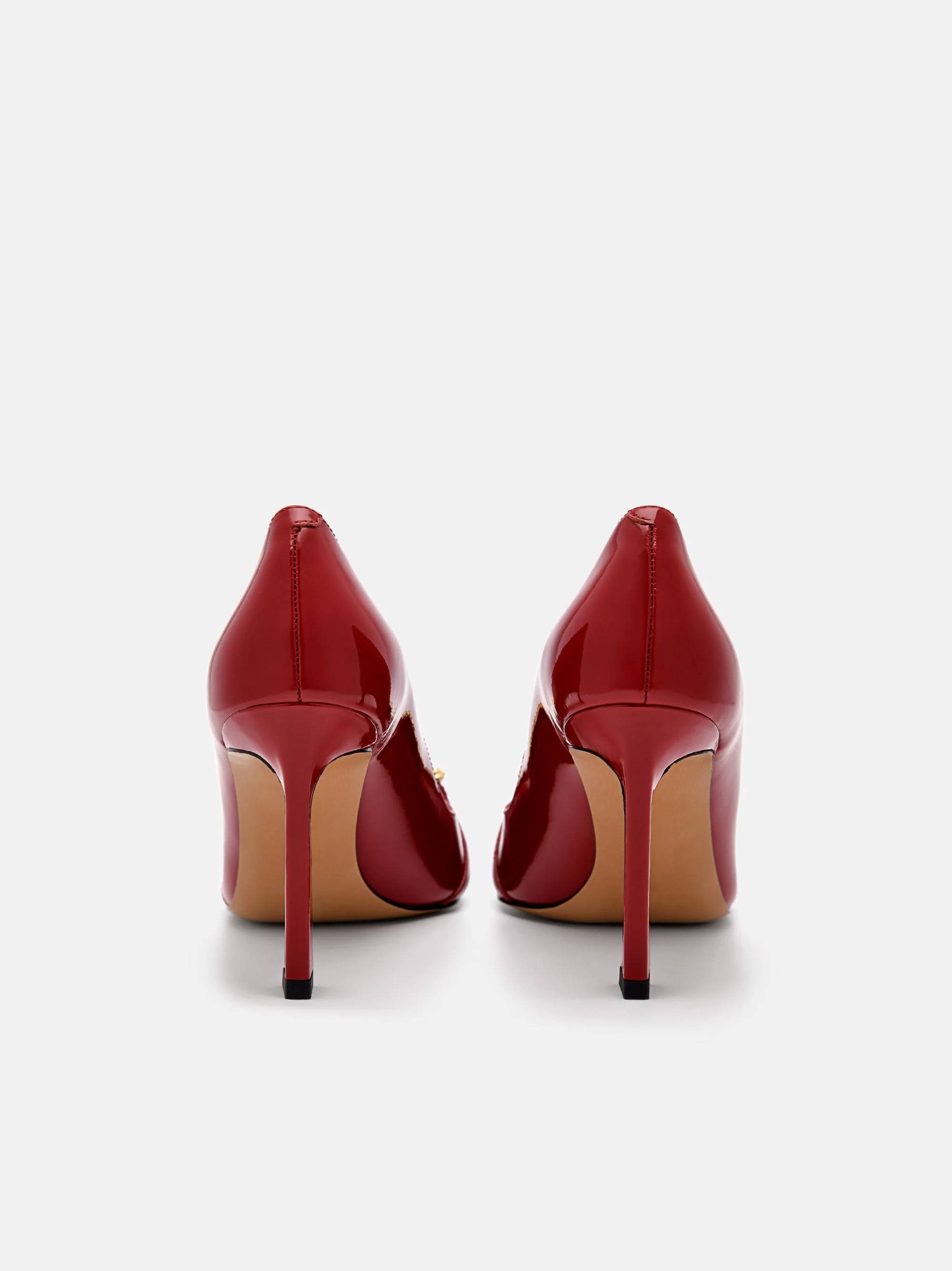 Mia Leather Heel Pumps - Image 8