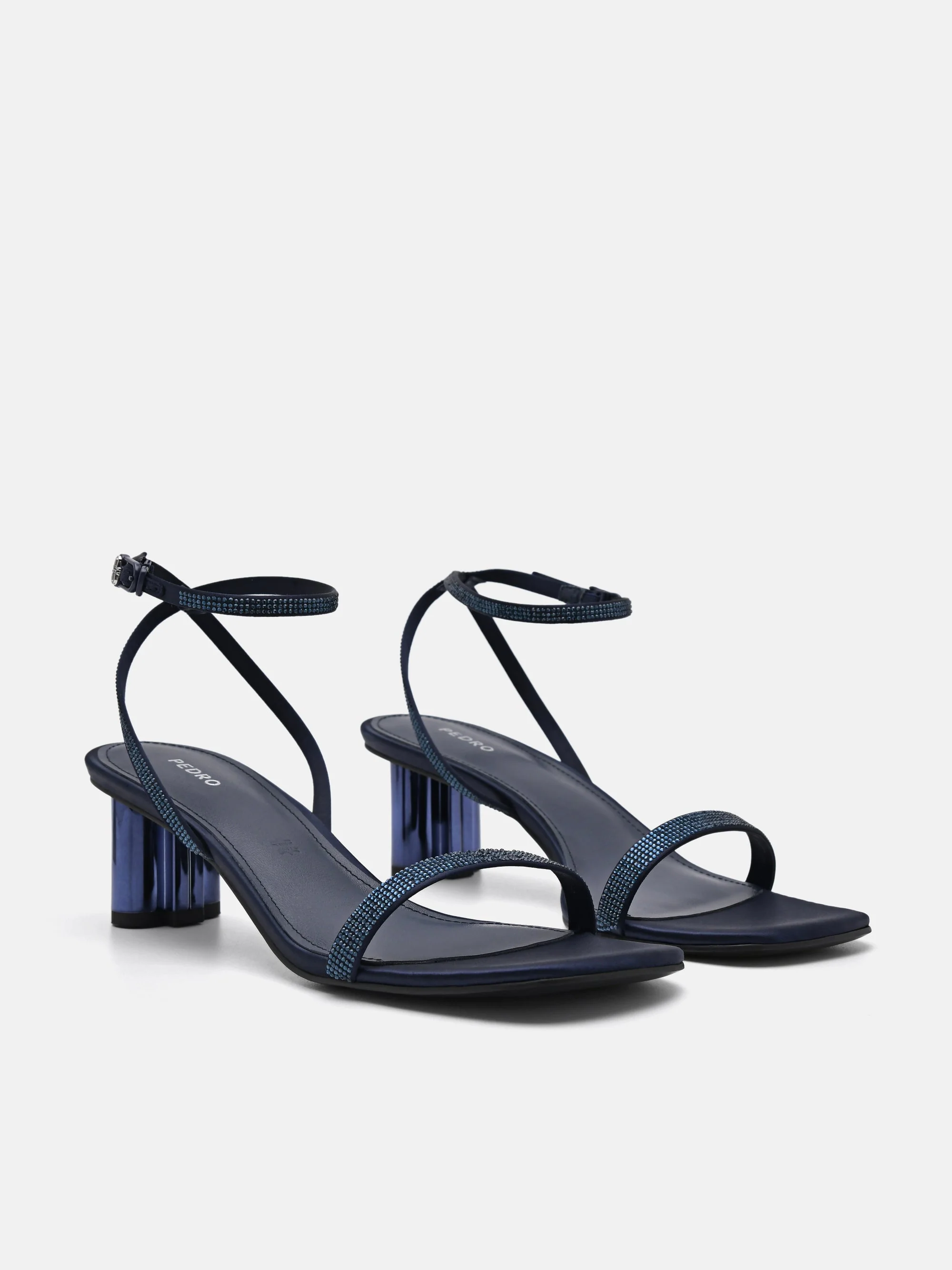 PEDRO Icon Satin Heel Sandals - Image 4
