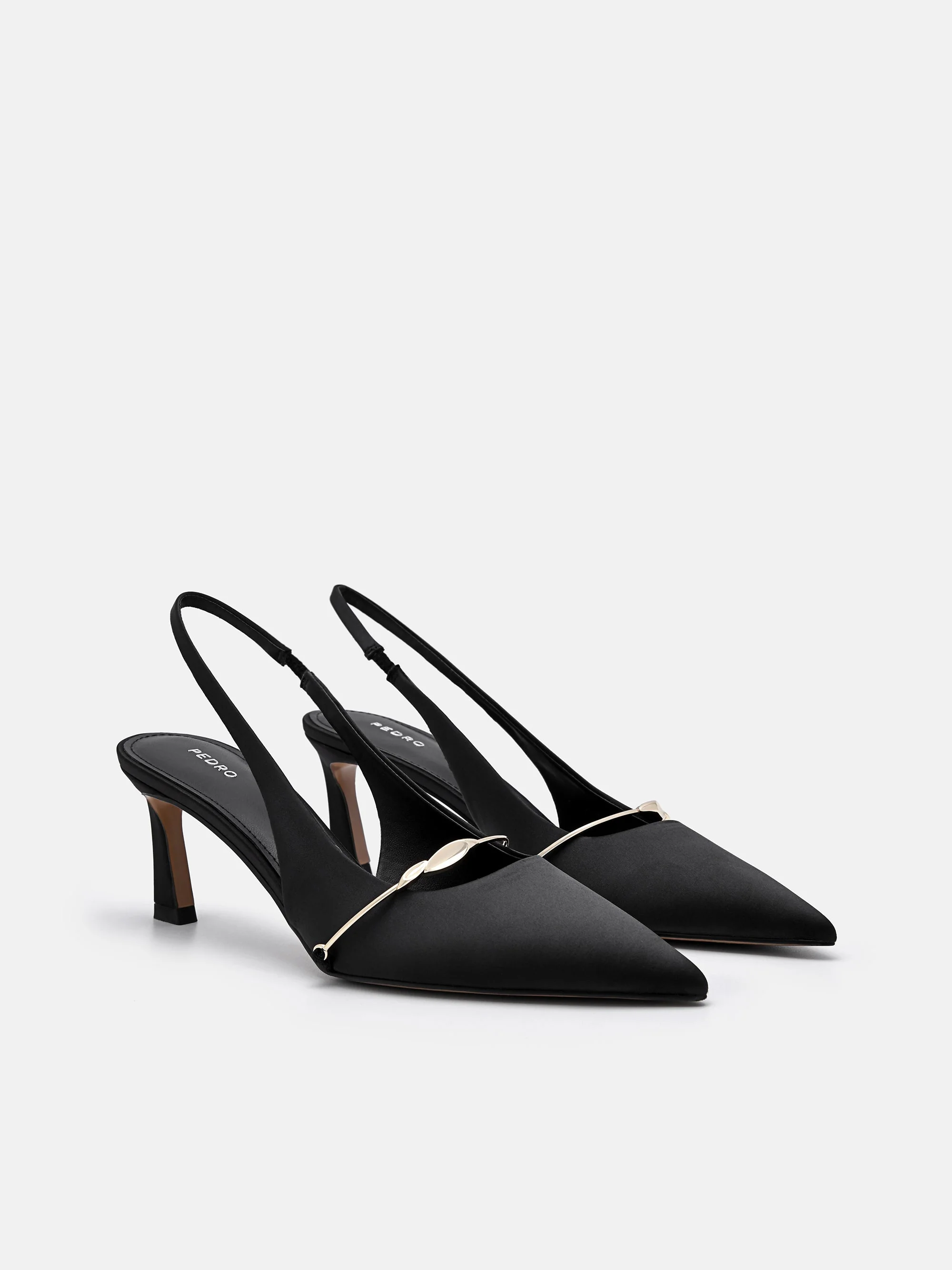Mira Satin Slingback Pumps - Image 7