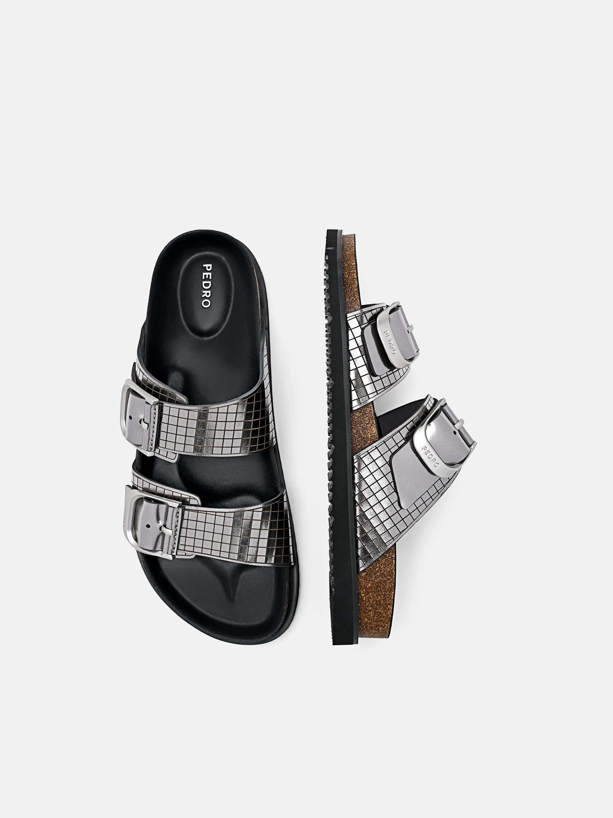 Helix Metallic Leather Sandals - Image 5