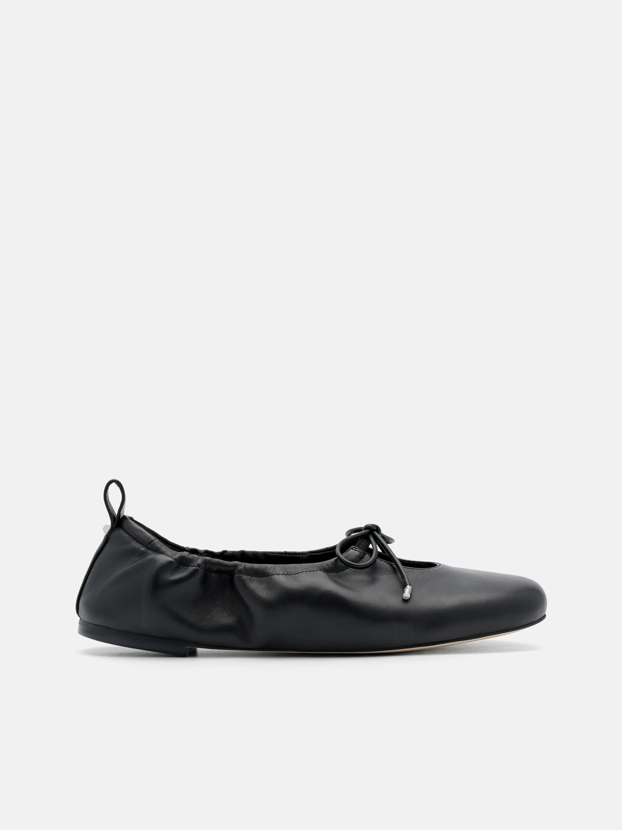 Leather Bowtie Ballerina Flats - Image 6