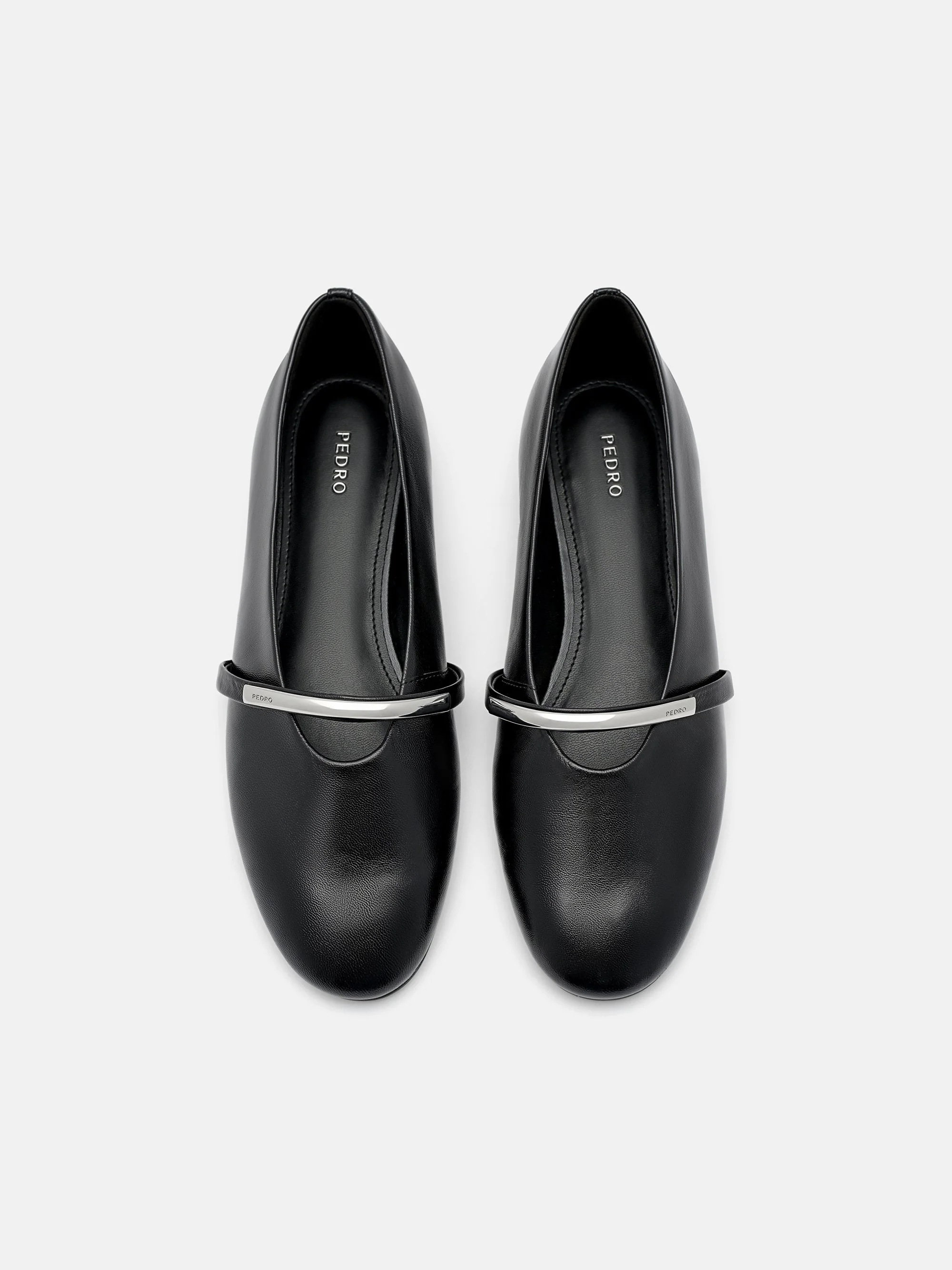 Lia Leather Ballerina Flats - Image 3