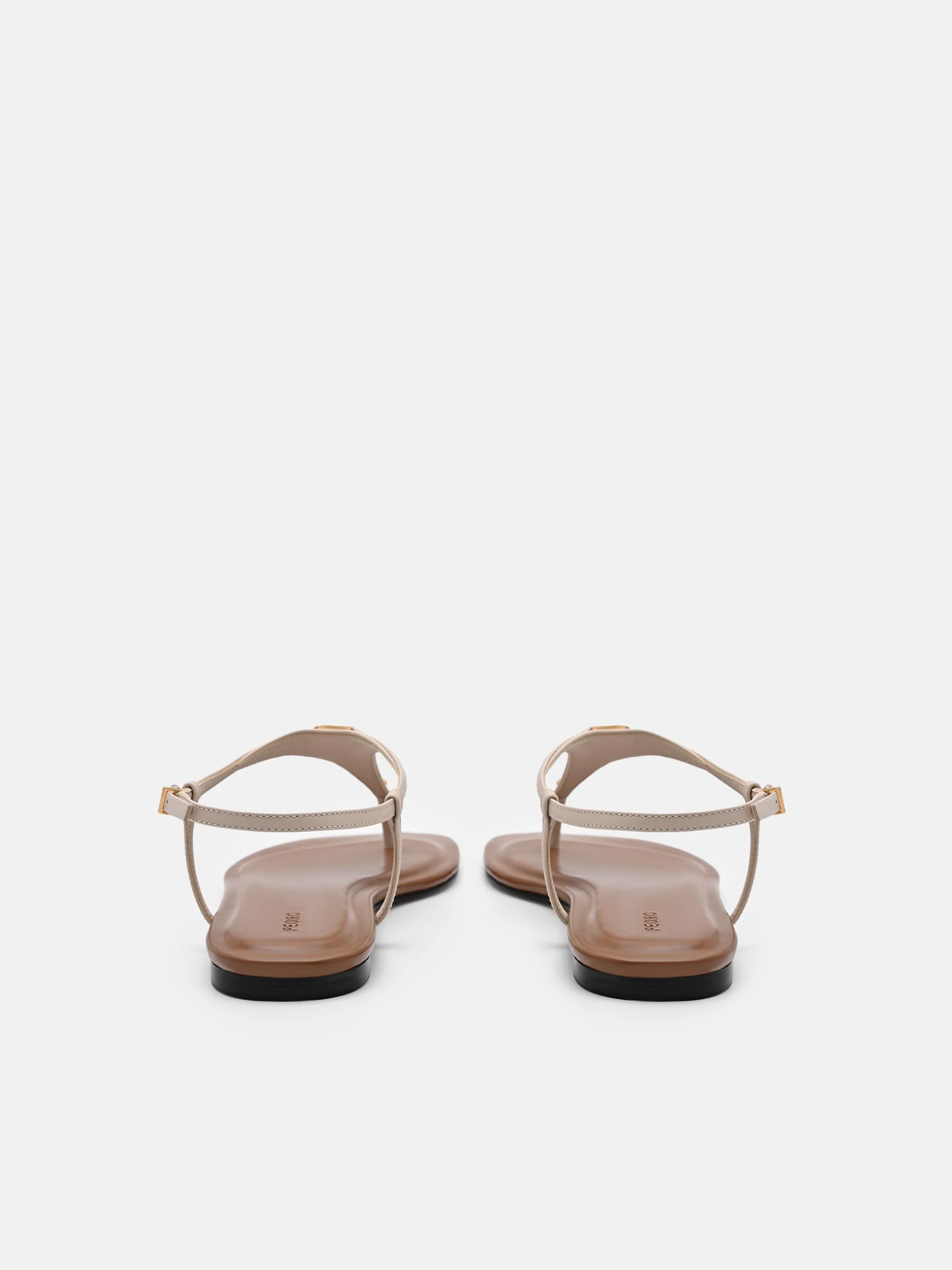 Leather T-Bar Sandals - Image 4