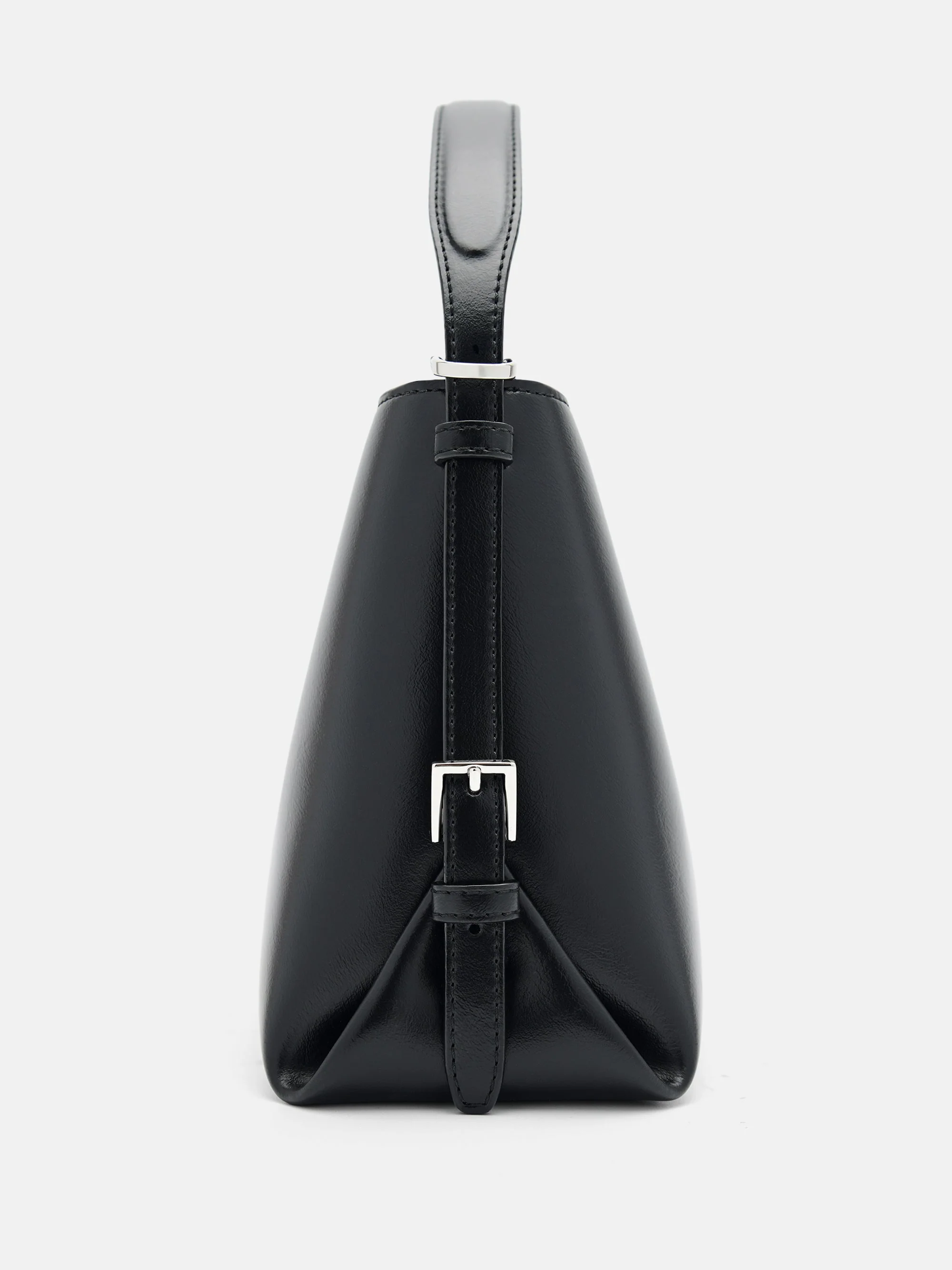 Wrinkled Drawstring Bucket Bag - Image 10