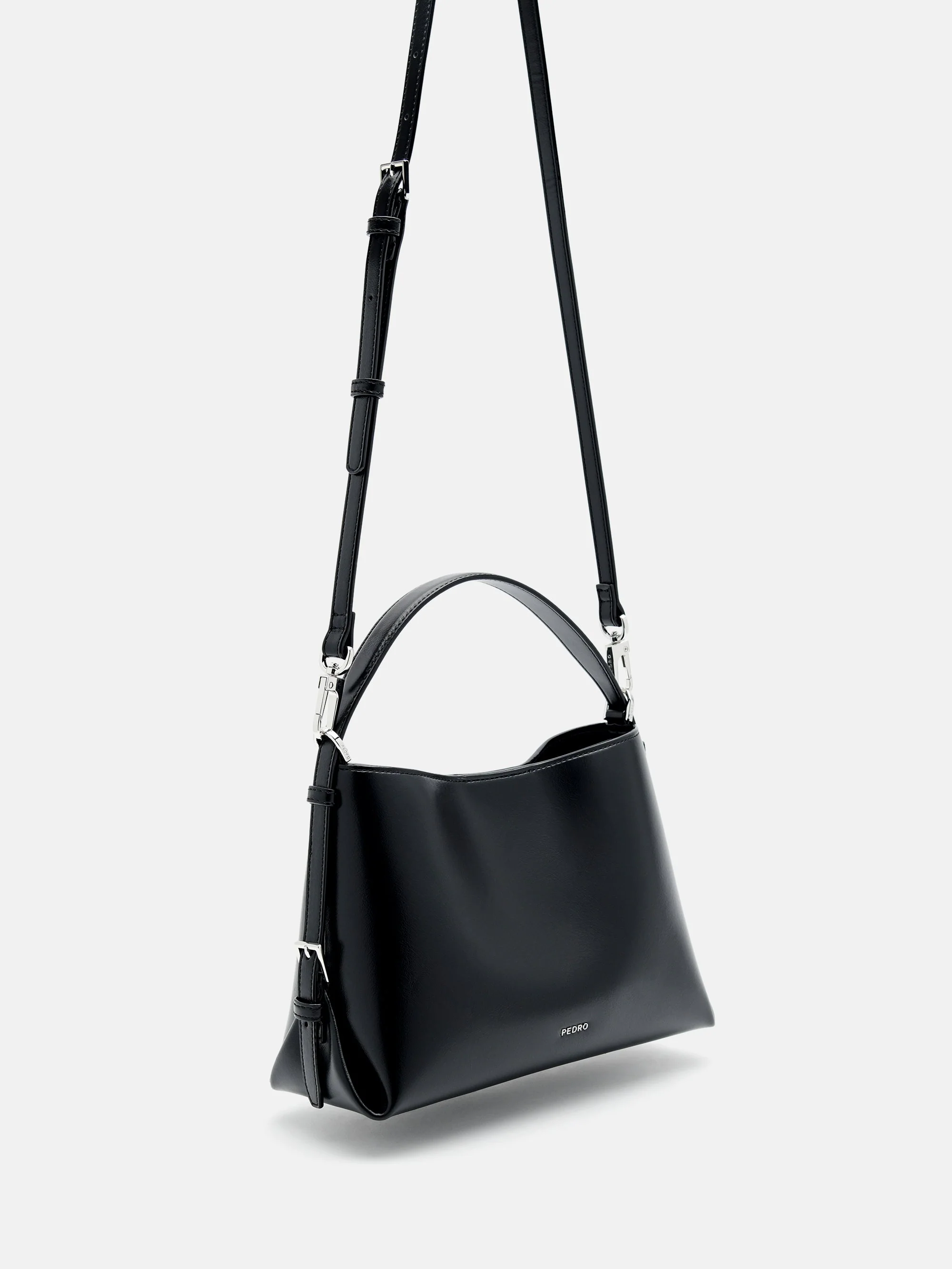 Wrinkled Drawstring Bucket Bag - Image 11