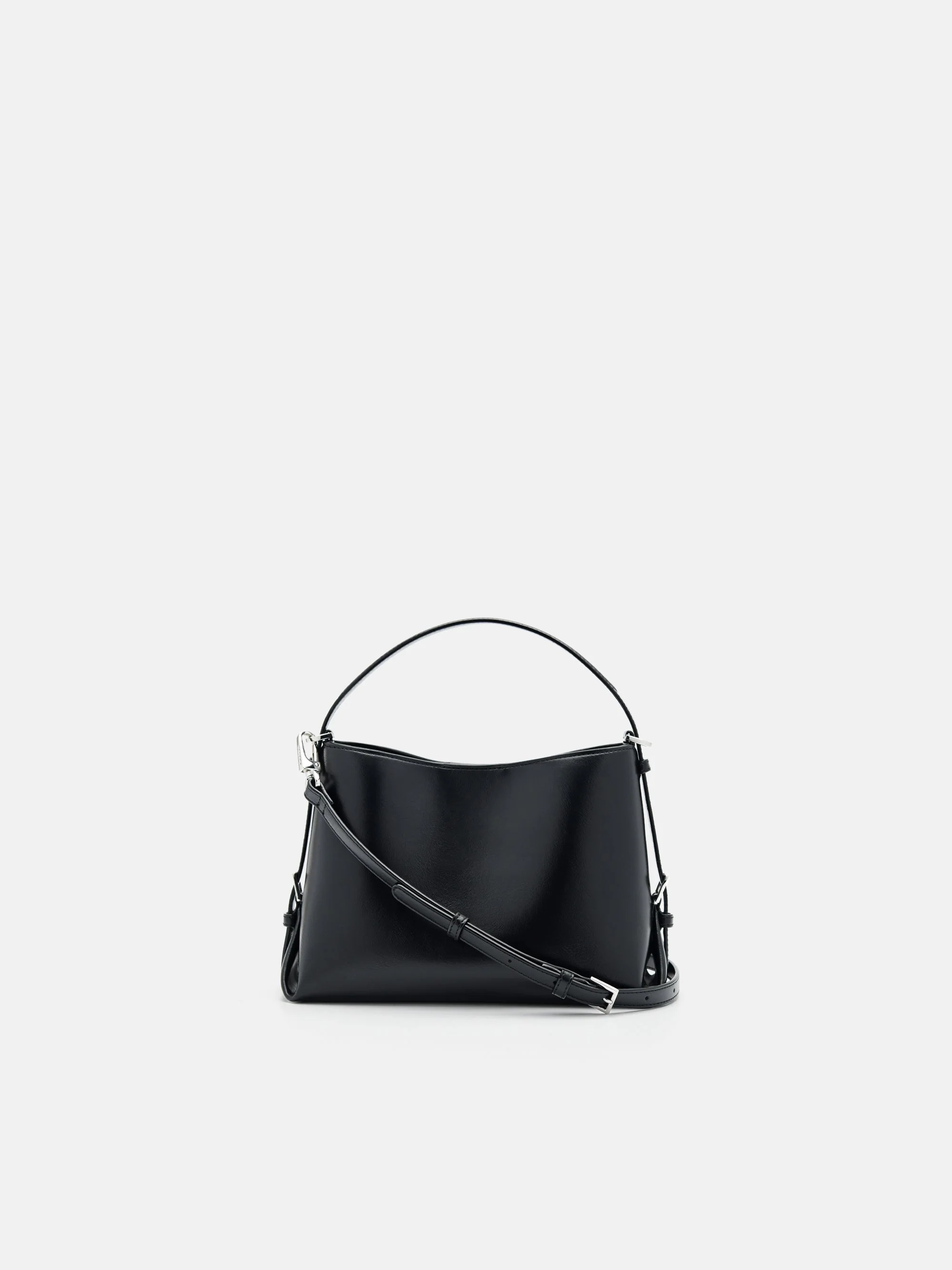 Wrinkled Drawstring Bucket Bag - Image 9