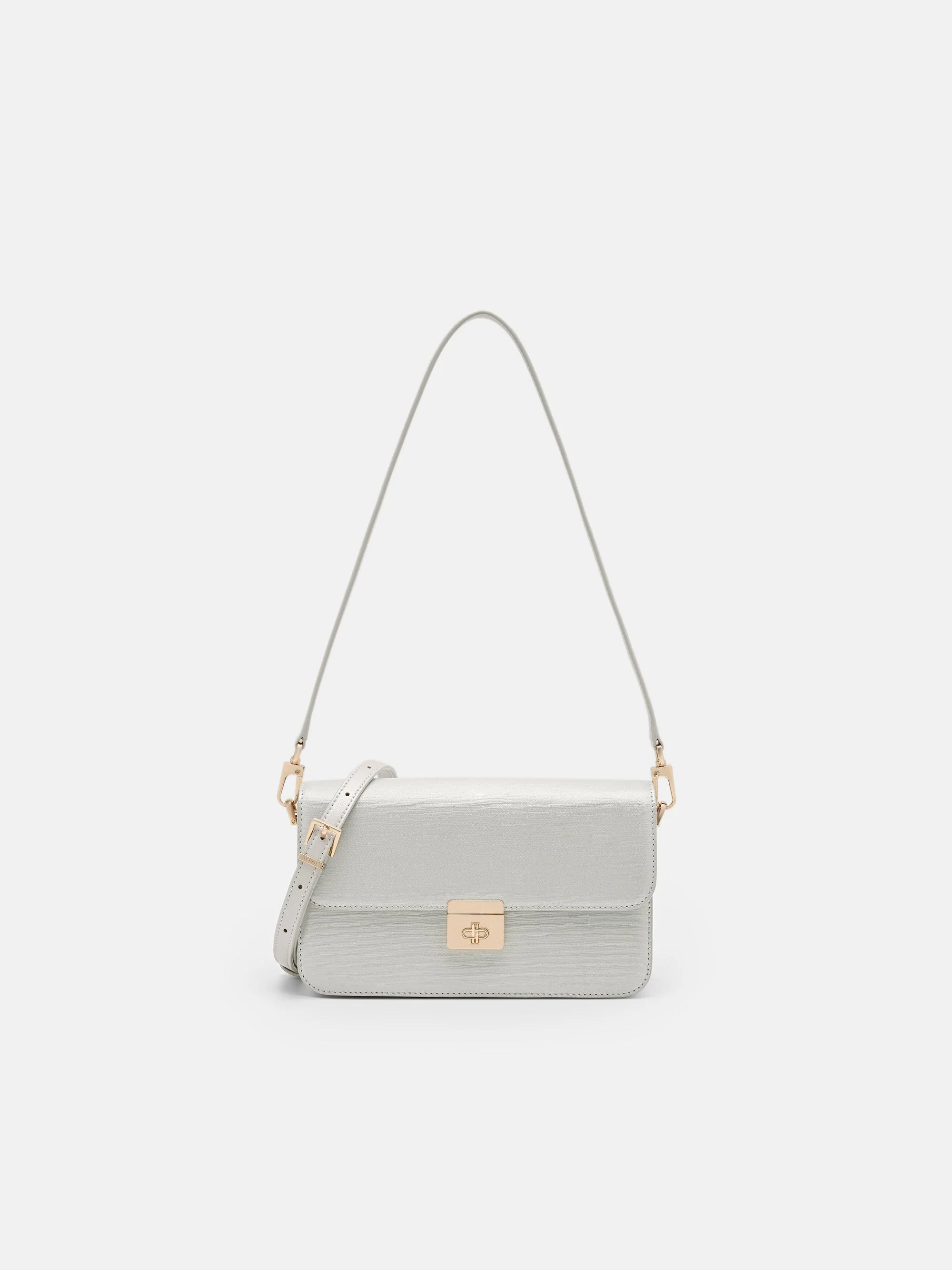Cameo Leather Shoulder Bag