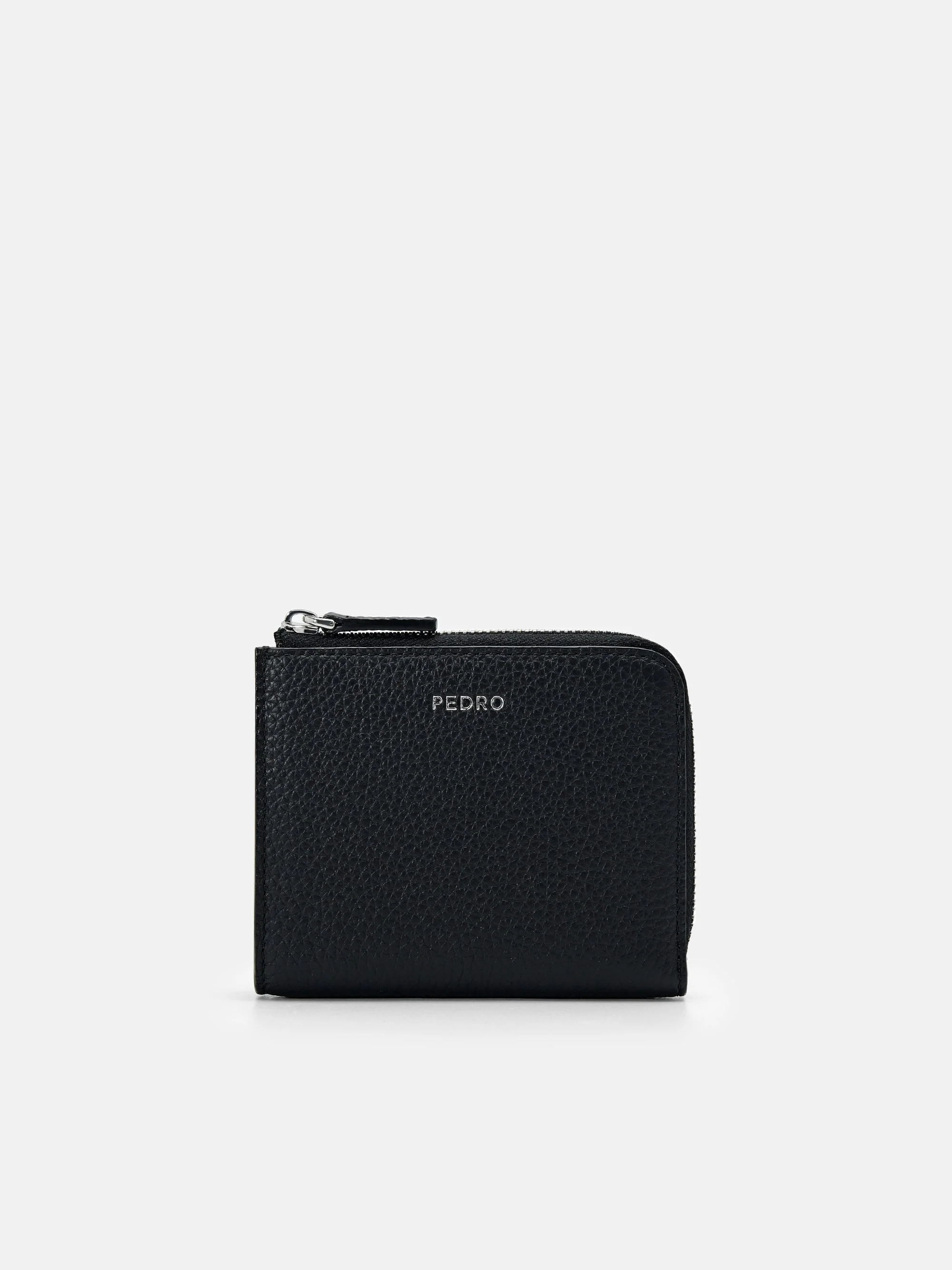 Embossed Leather Compact Wallet - Image 5